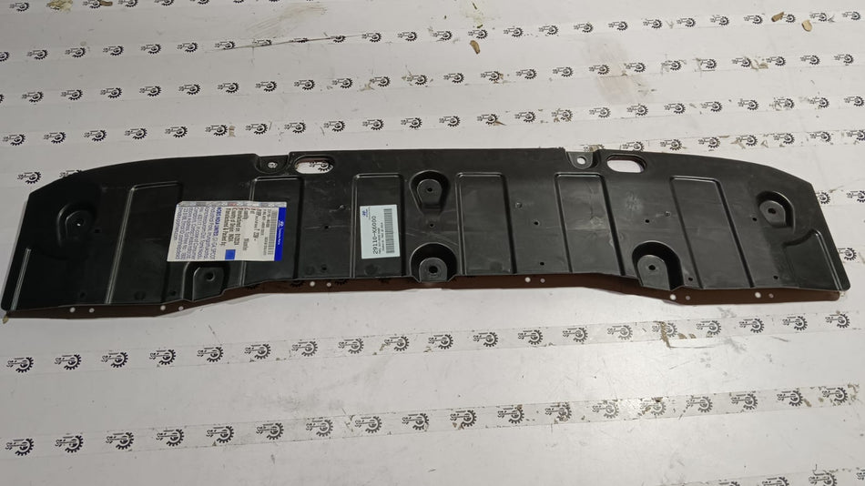 Hyundai Aura CarTrends engine under cover skid plate, vehicle underside protection, black plastic panel with mounting points.