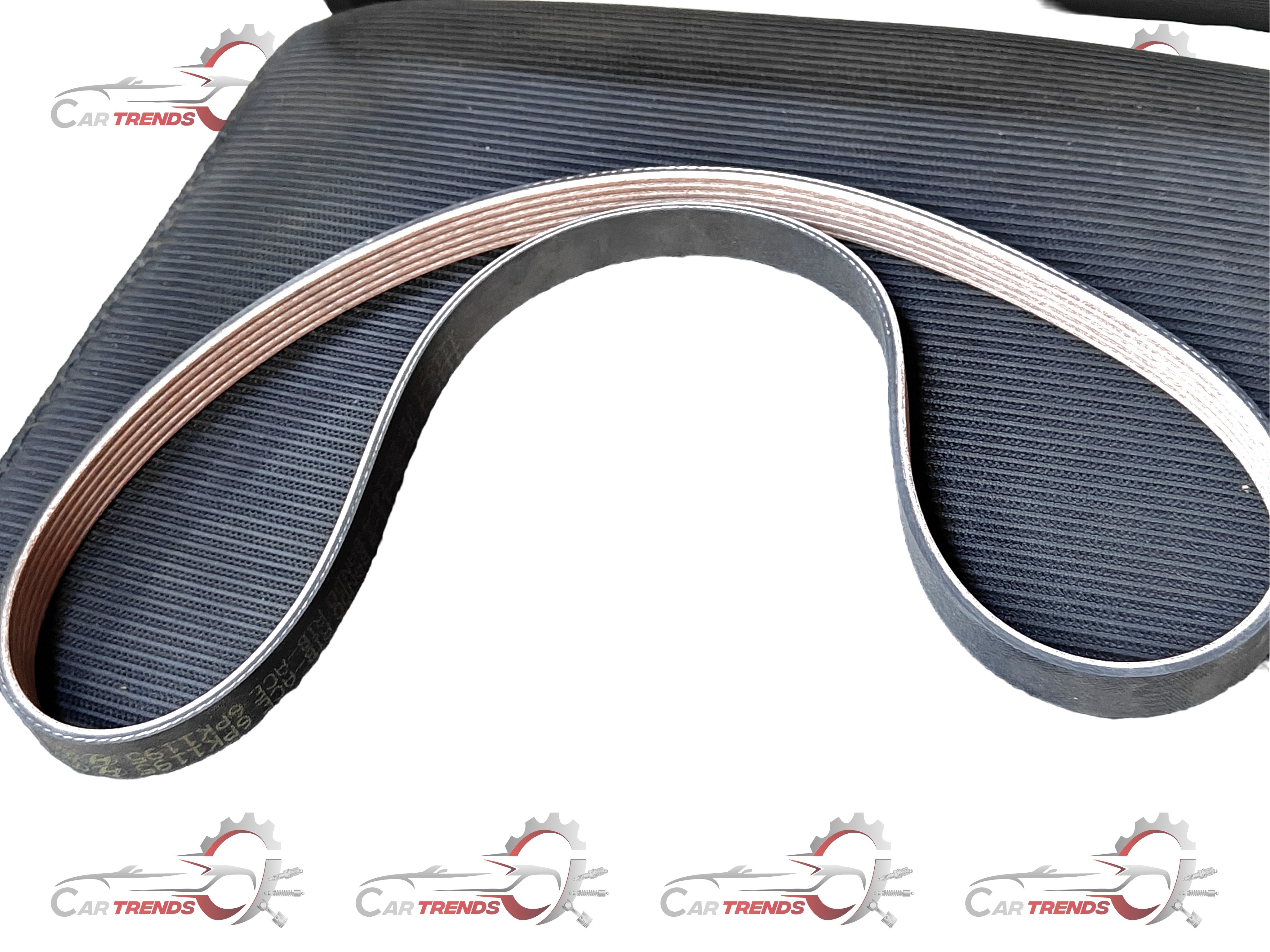 Hyundai CarTrends ribbed belt for V Creta 2nd Gen, showing the textured rubber belt with pulley attachment in the image.