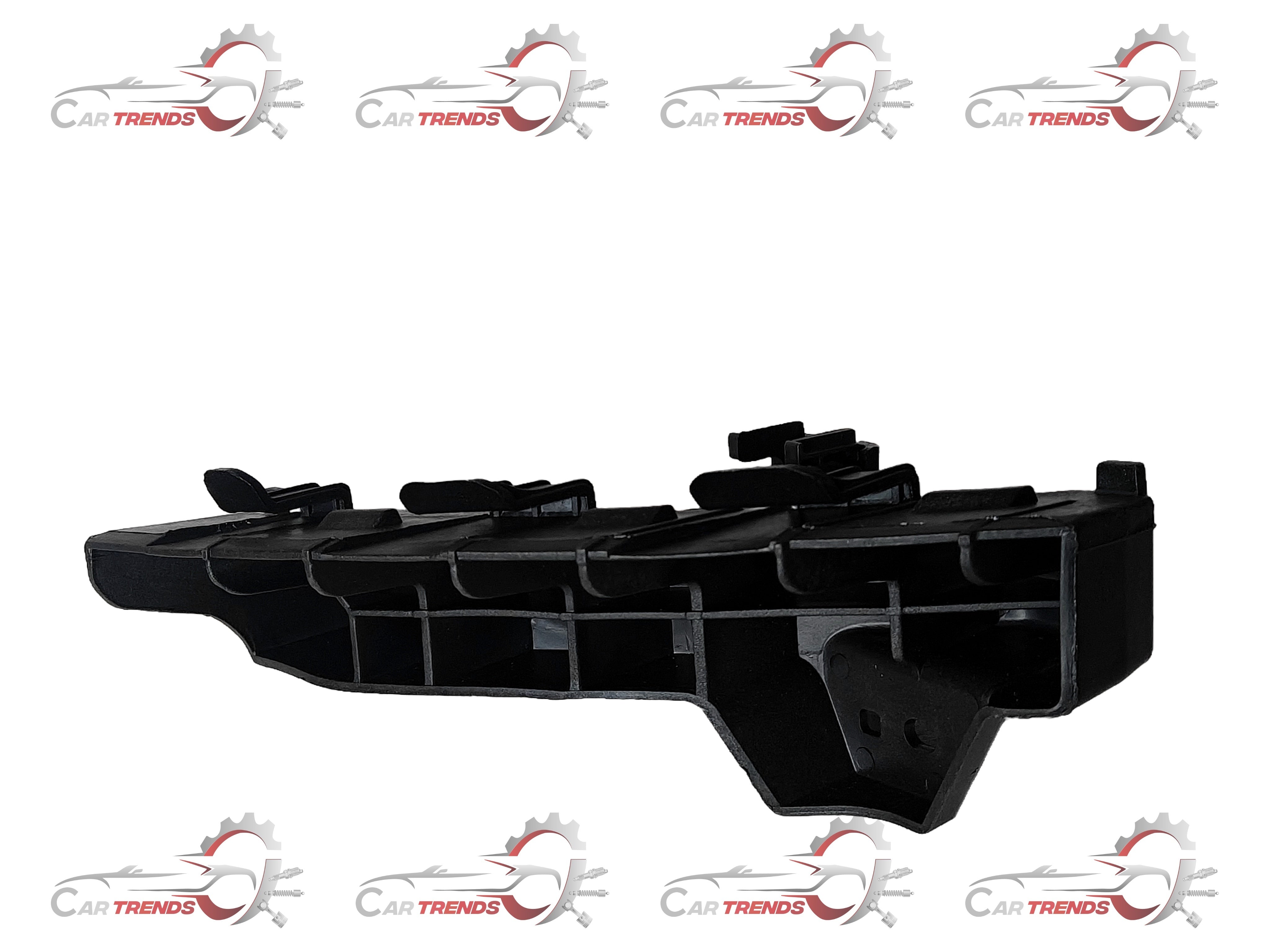 Hyundai I10 Grand left headlight bracket by CarTrends, showing the black plastic mounting component.