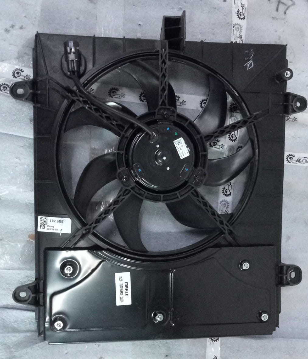 Maruti cooling fan assembly by CarTrends, model 17100M69R00, showing the fan and mounting components for vehicle cooling system.