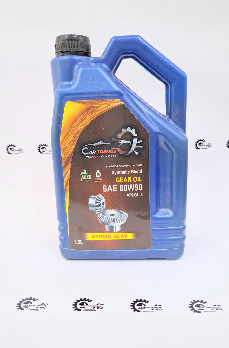 CarTrends Gear Oil container, automotive oil product with label displaying brand and product type, for vehicle gear lubrication