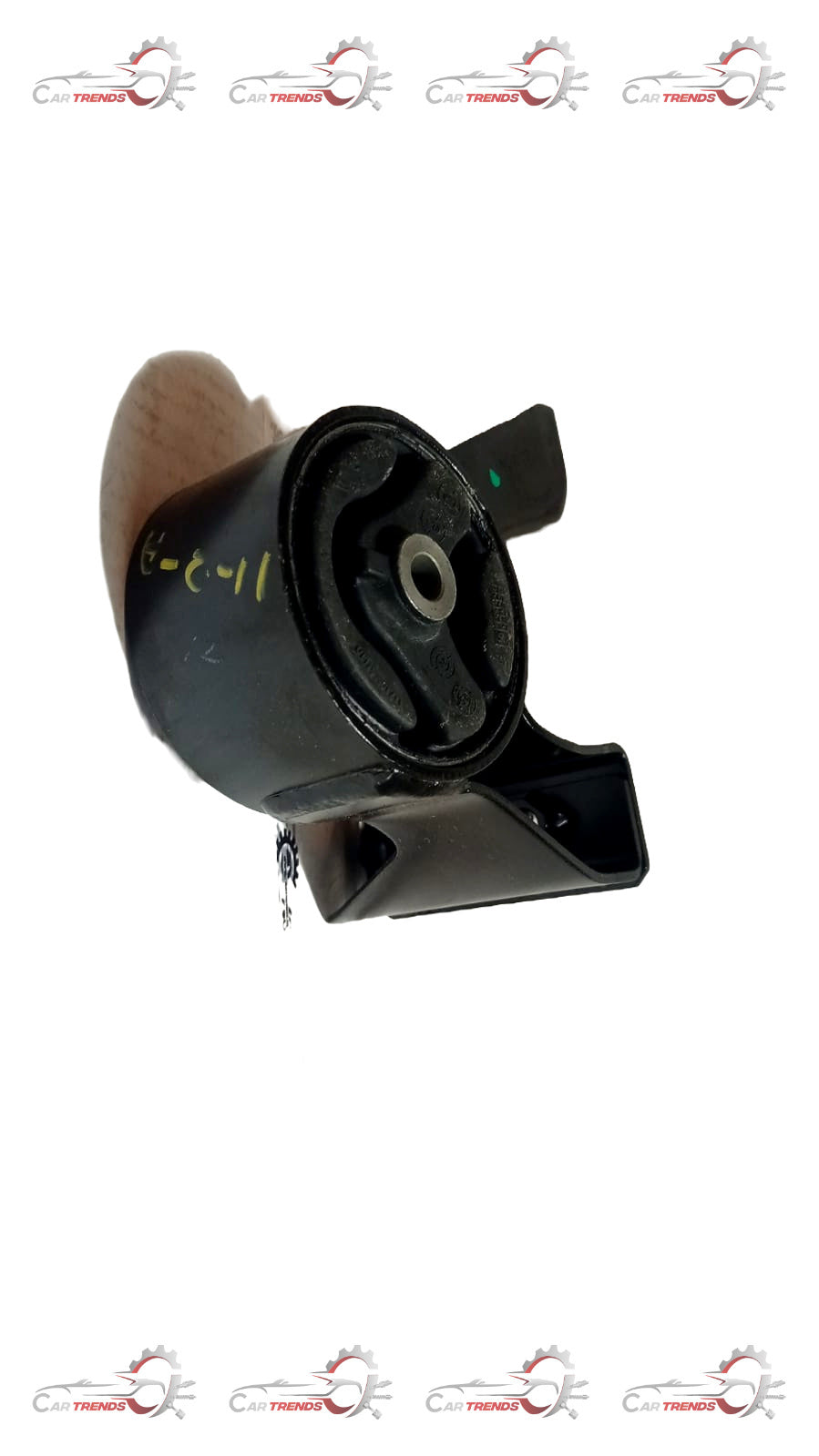 CarTrends rear mounting spare part for WagonR K series, close-up of the automotive component showing mounting points and metal construction.