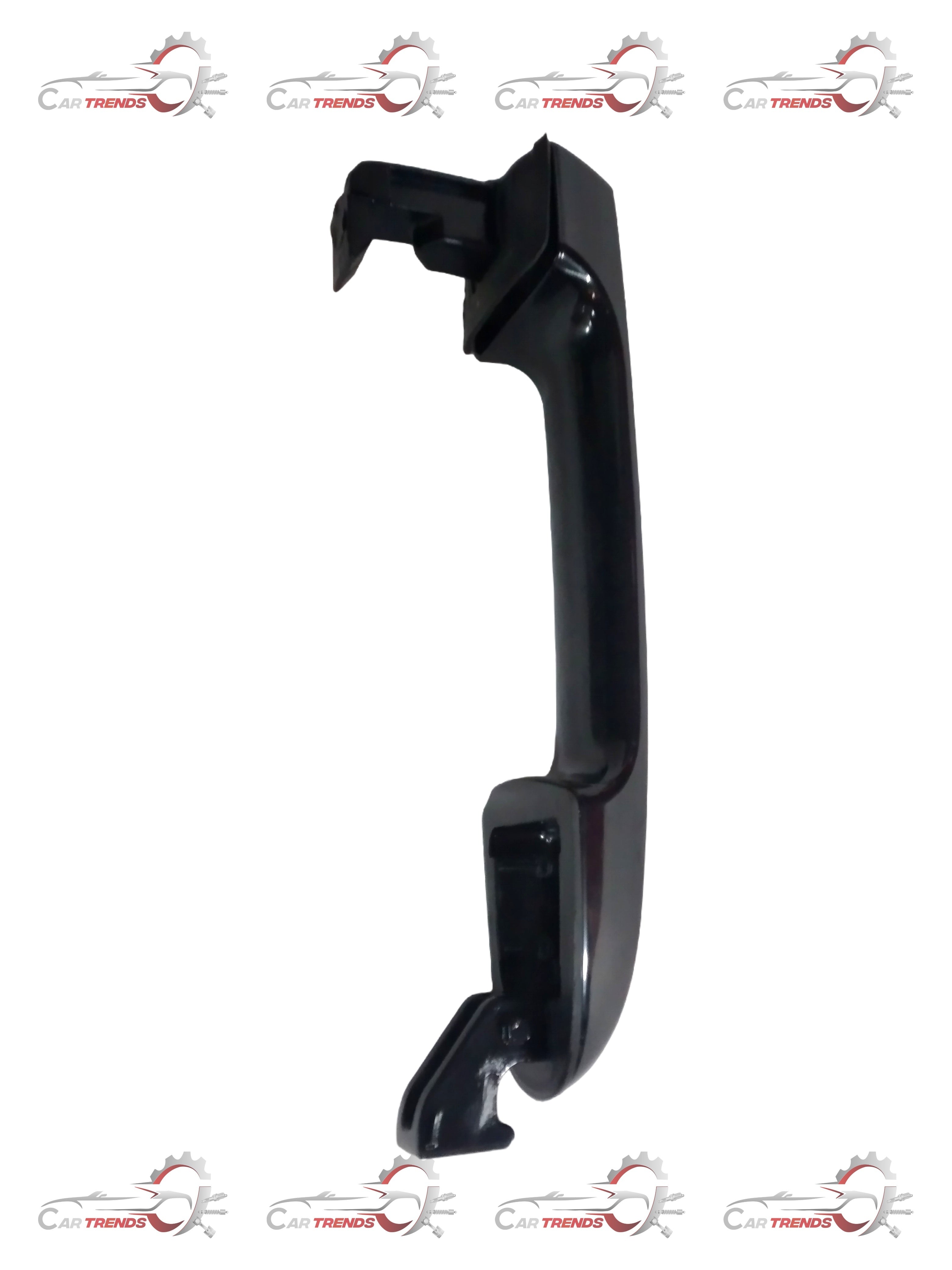 CarTrends outer handle for 826511J050, front left side spare part, close-up of black exterior car door handle.