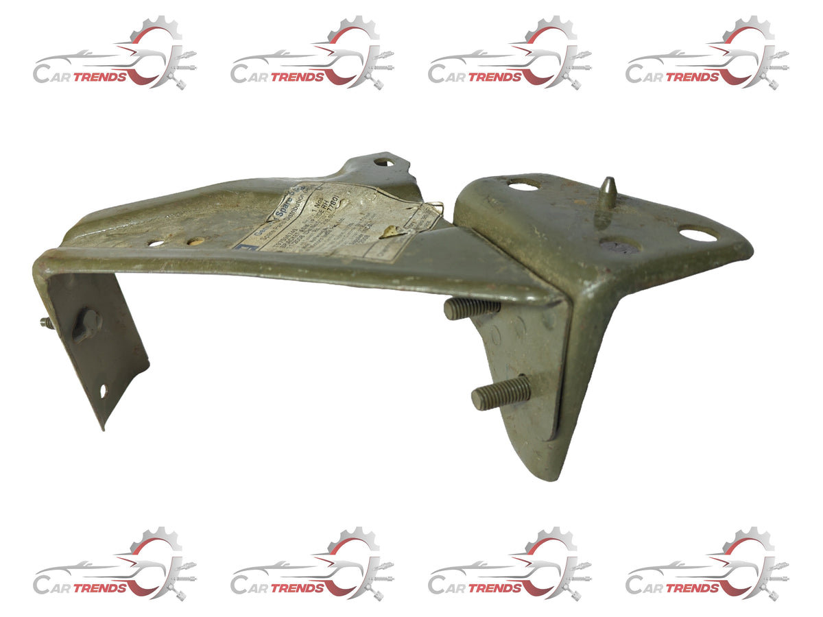 CarTrends Tavera right bracket spare part, close-up image showing metal component with mounting points and detailed craftsmanship.
