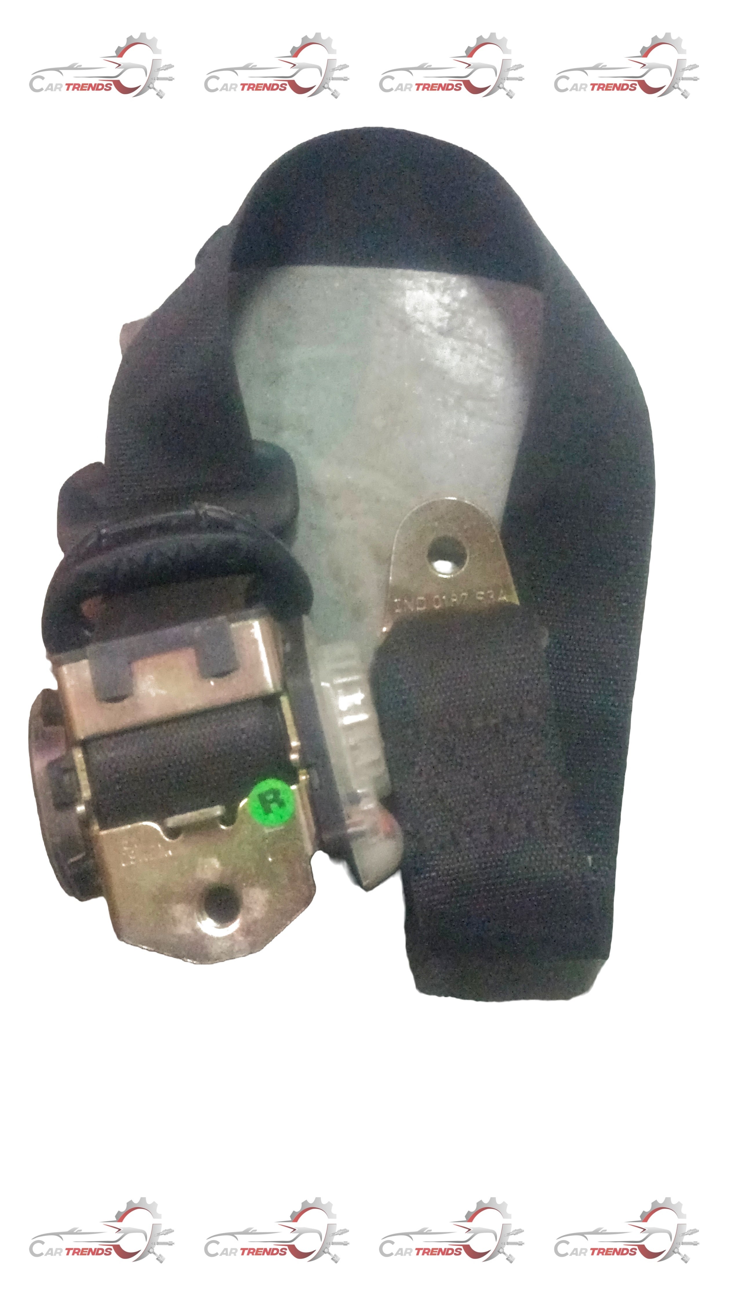 CarTrends Chevrolet Corsa rear seat belt, spare part with product code C90555181, showing the seat belt component for the vehicle's back seat.