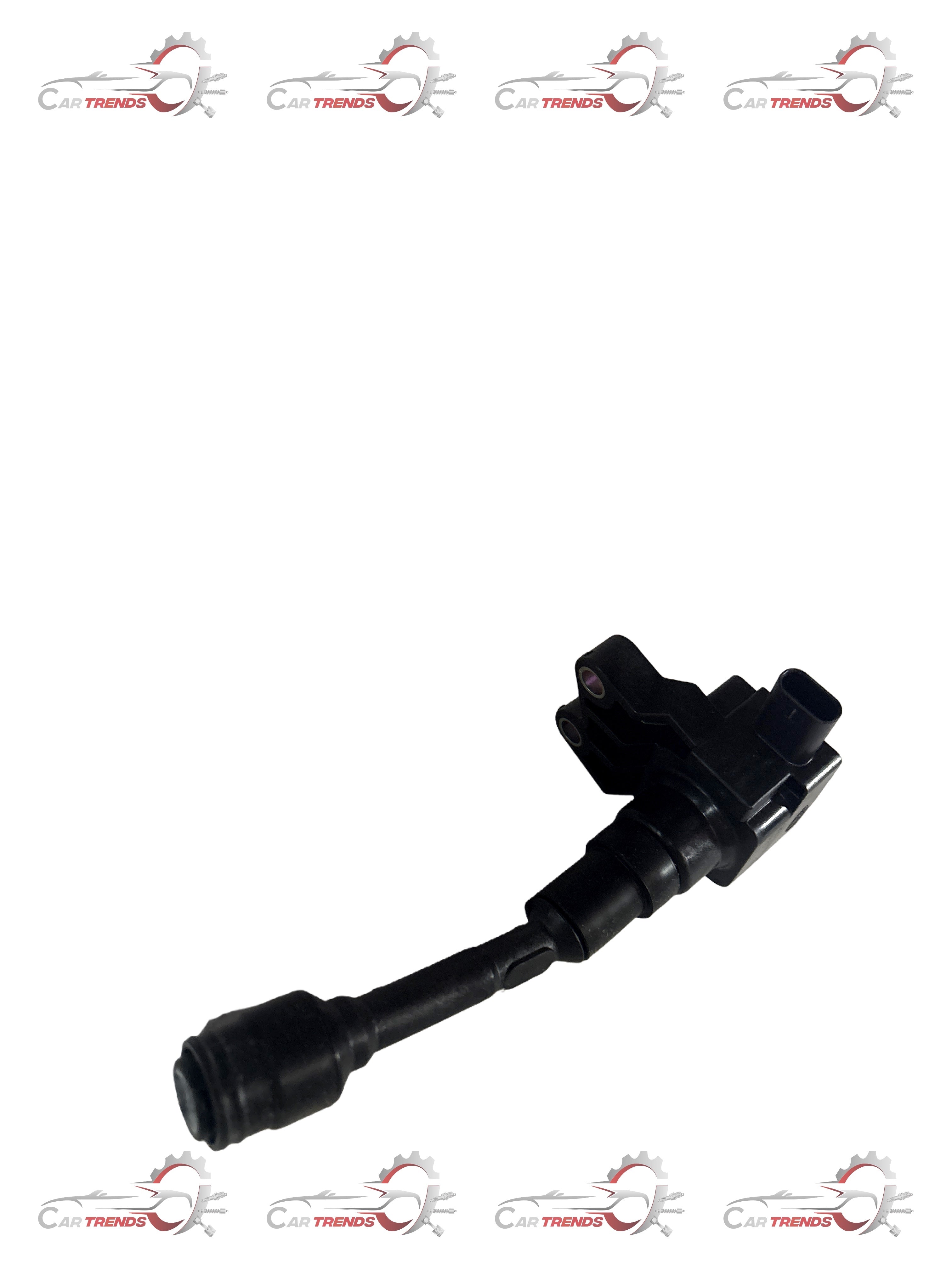 CarTrends ignition coil for EcoSports, automotive spare part, close-up of the black ignition coil component.