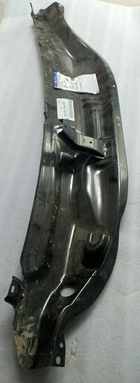 Hyundai Eon lower cowl top cover spare part by CarTrends, shown in black with mounting details.