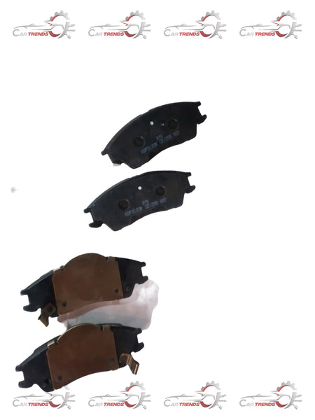 CarTrends front brake pad Eon 581014NA30, vehicle spare part with metal backing and brake lining for car braking system.