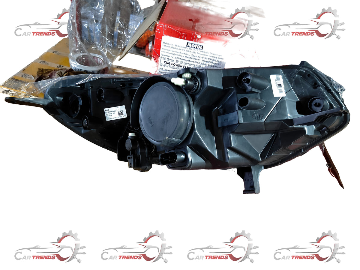CarTrends Head Lamp Ecosports LH CN1Z13101A spare part showing the headlamp assembly with reflective surfaces and mounting points.