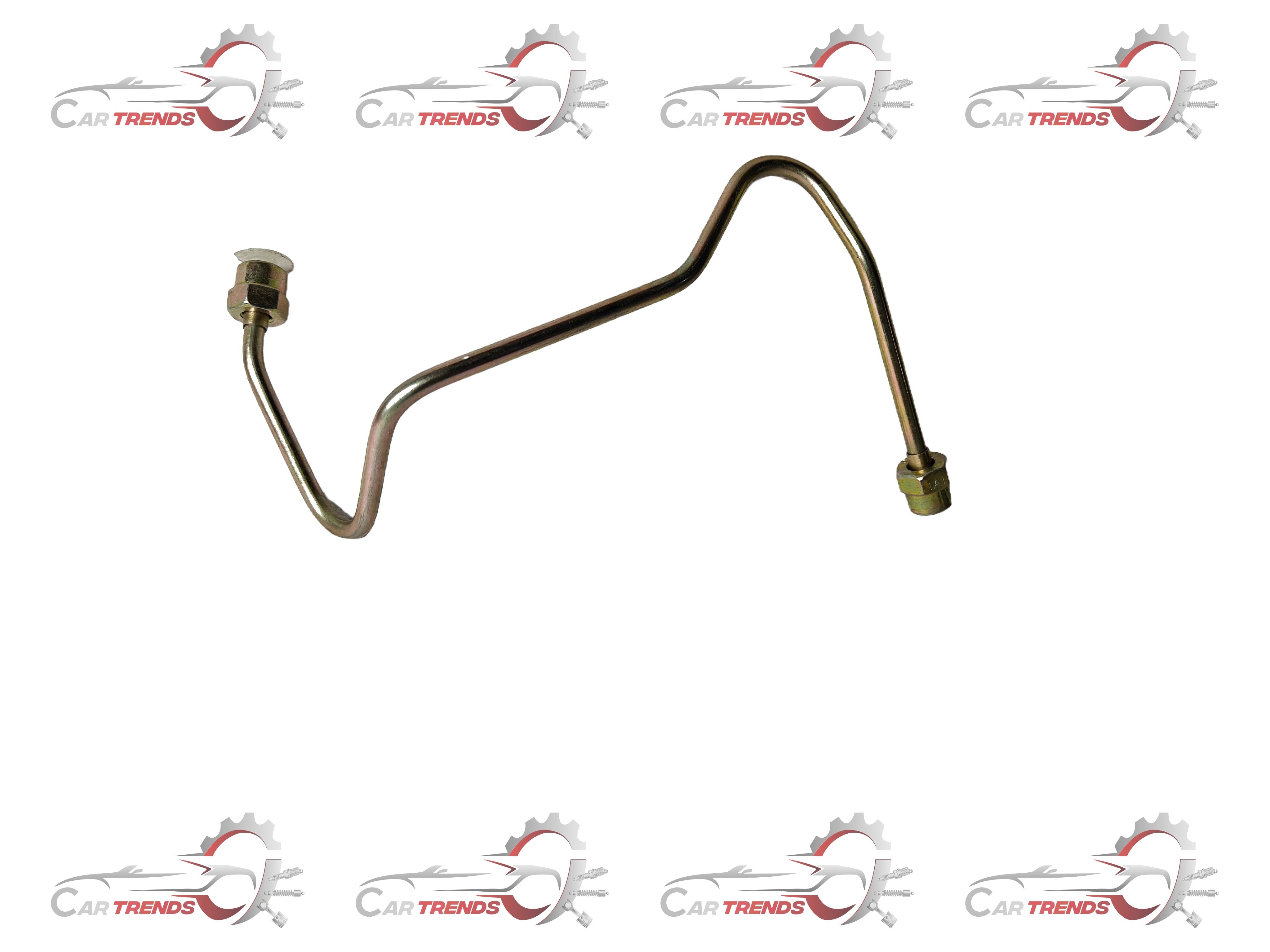 CarTrends injector pipe for Tavera T97597441, automotive spare part with metal and rubber components, shown on a white background.