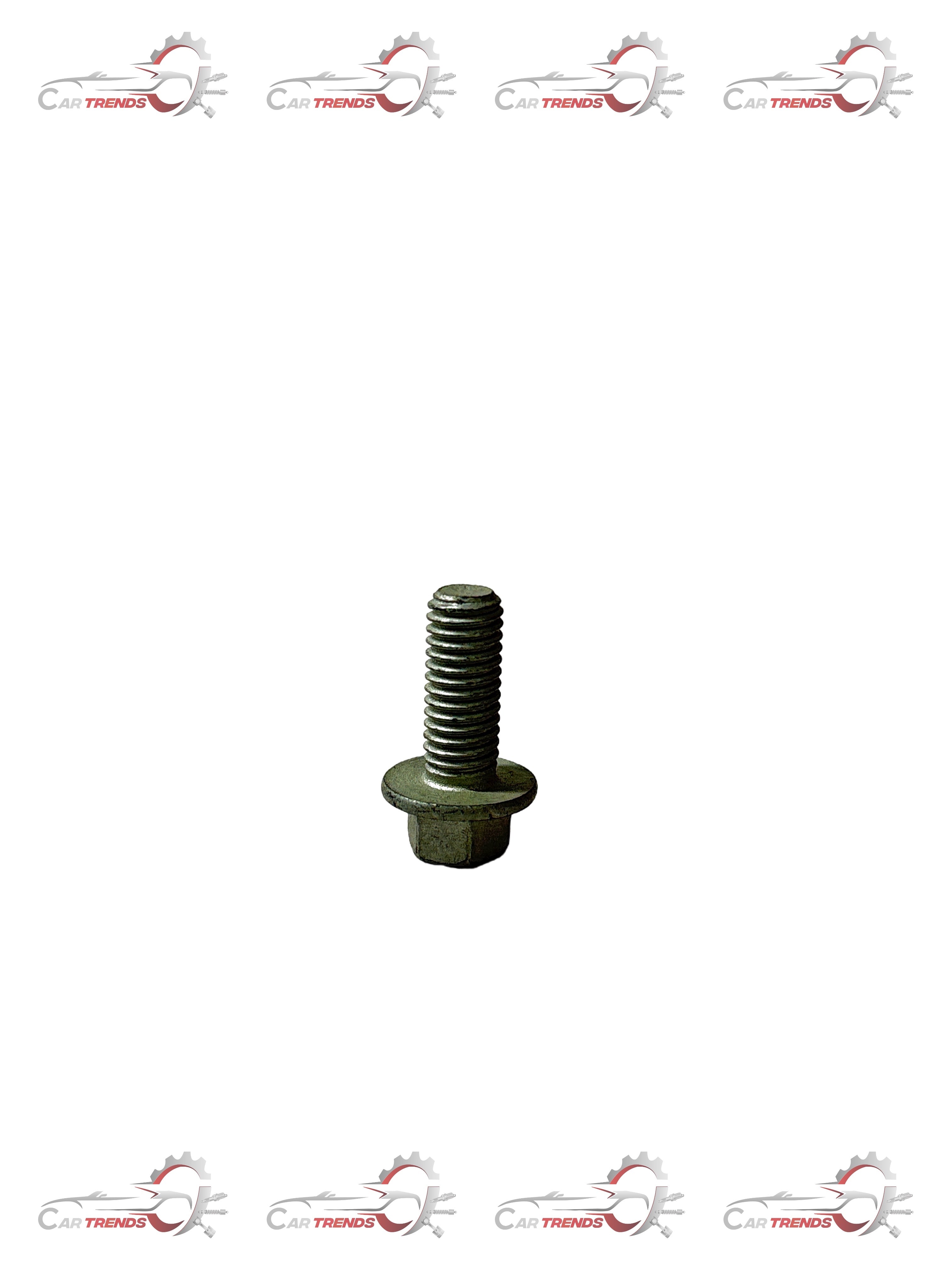 CarTrends power steering pump bolt for spare parts, close-up of the metal bolt with threading and mounting features.