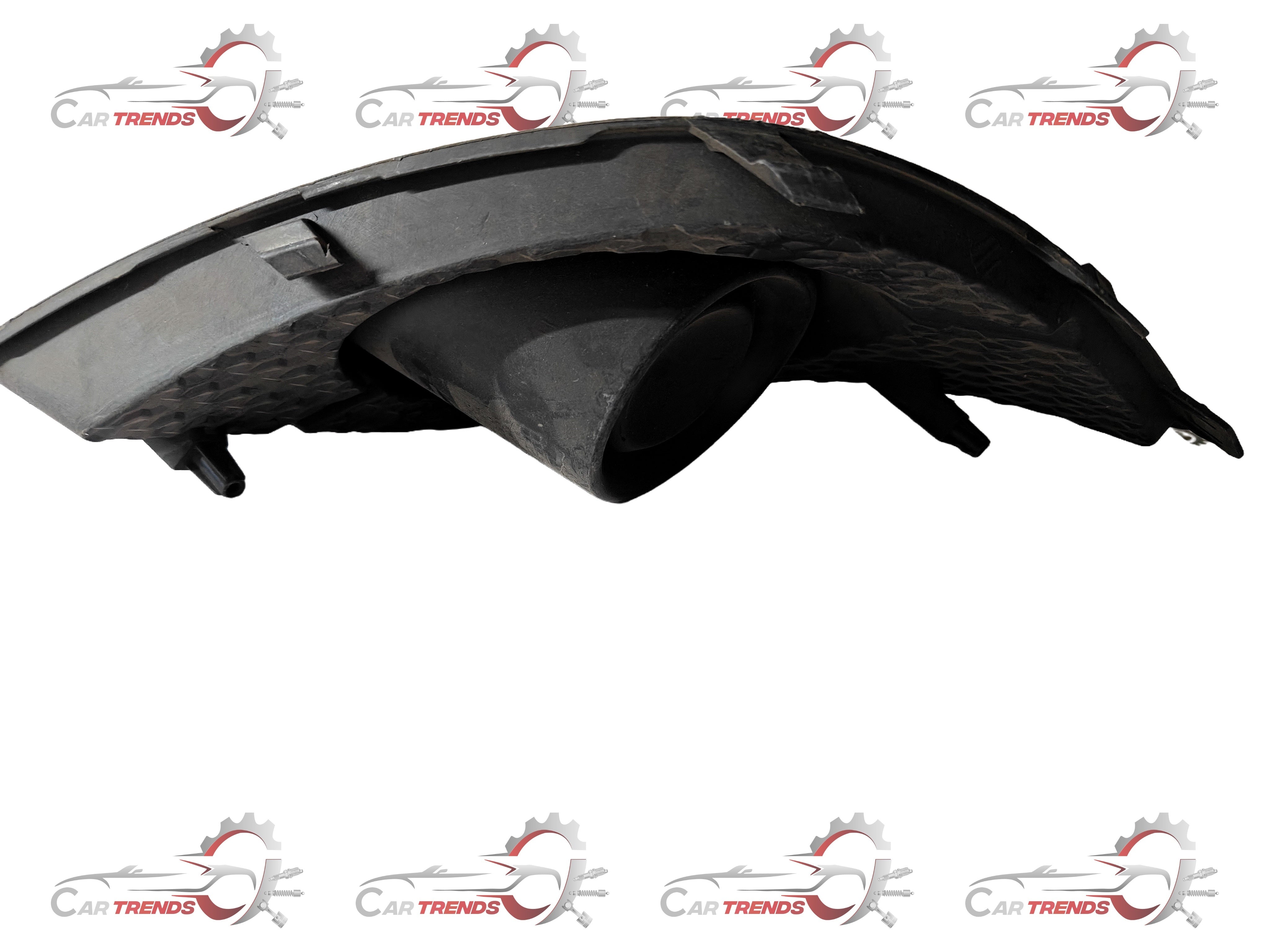CarTrends fog lamp cover for Spark, left side, spare part with a sleek black finish and precise fit for vehicle lighting.