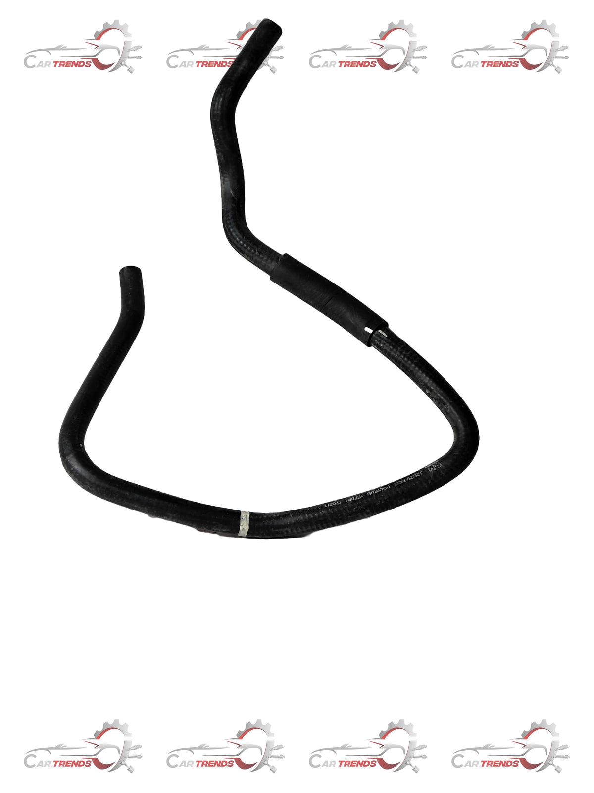 CarTrends radiator inlet hose for Aveo, spare part shown with flexible rubber tubing and connecting fittings.