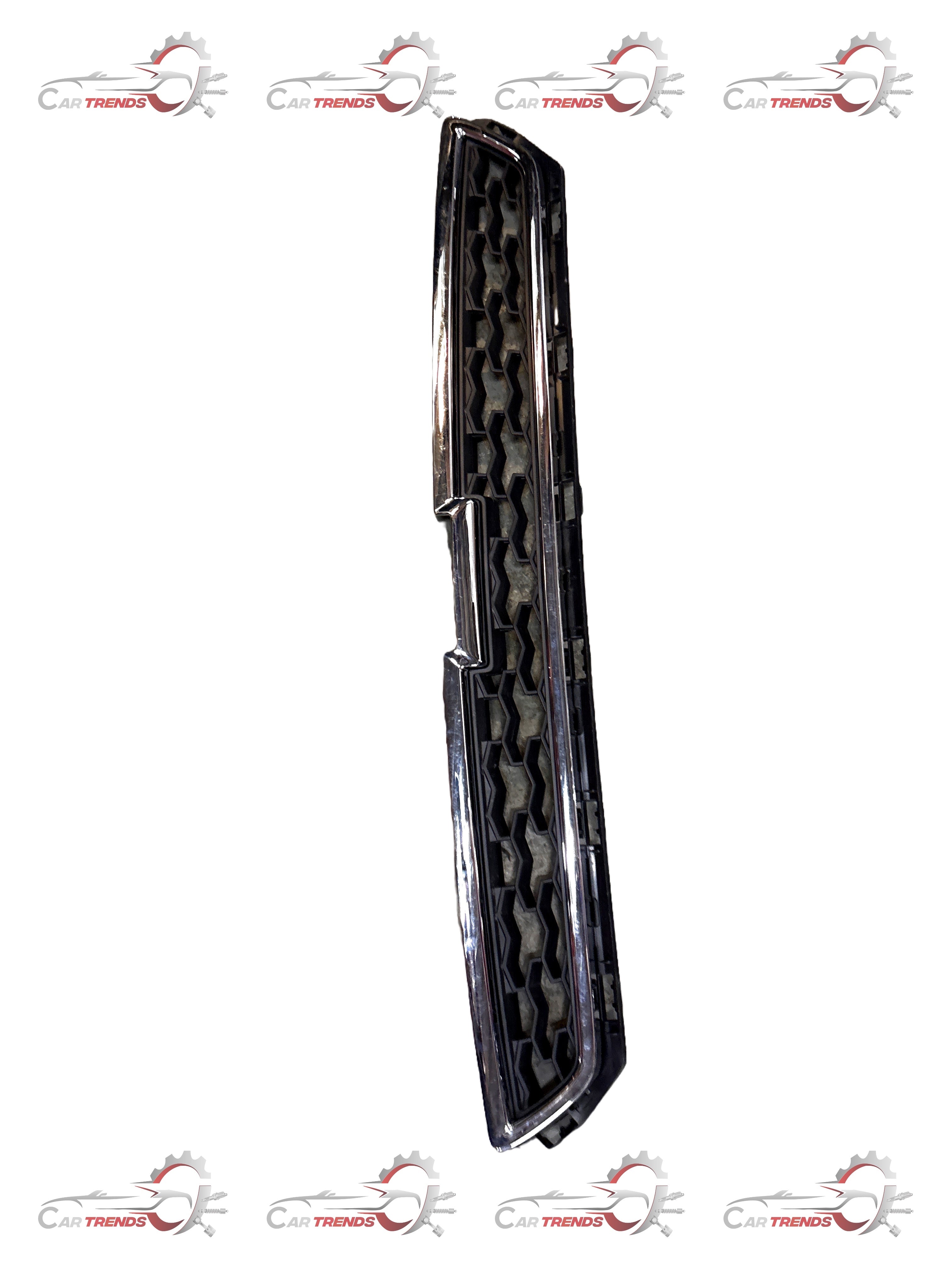 Chrome spark upper grille spare part for cars, featuring a sleek design from CarTrends.