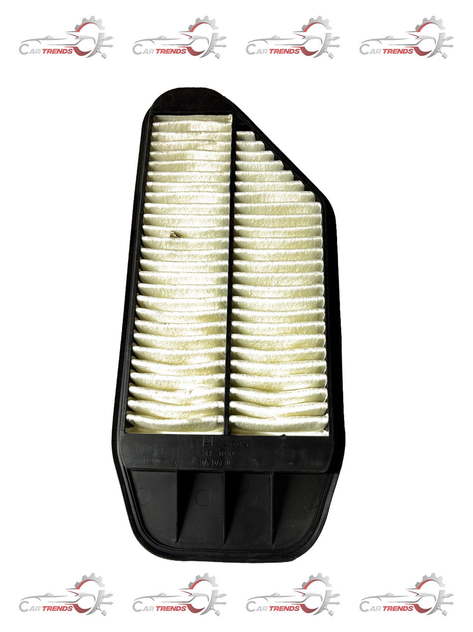 CarTrends J42390126 petrol air filter for car engine, spare part image showing clean, new automotive air filter.