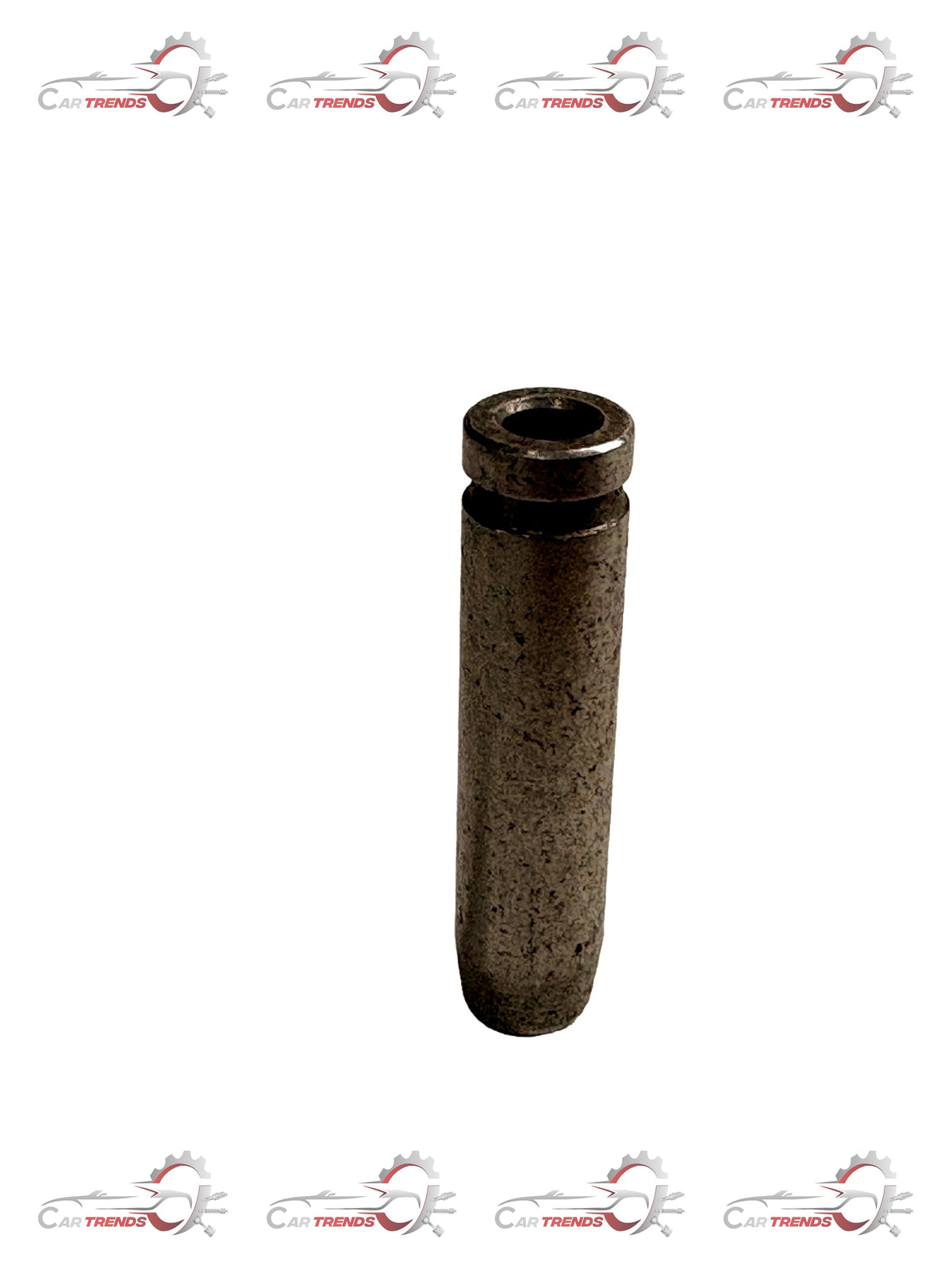 CarTrends valve guide spare part, single piece, used in engine maintenance, shown in close-up image.