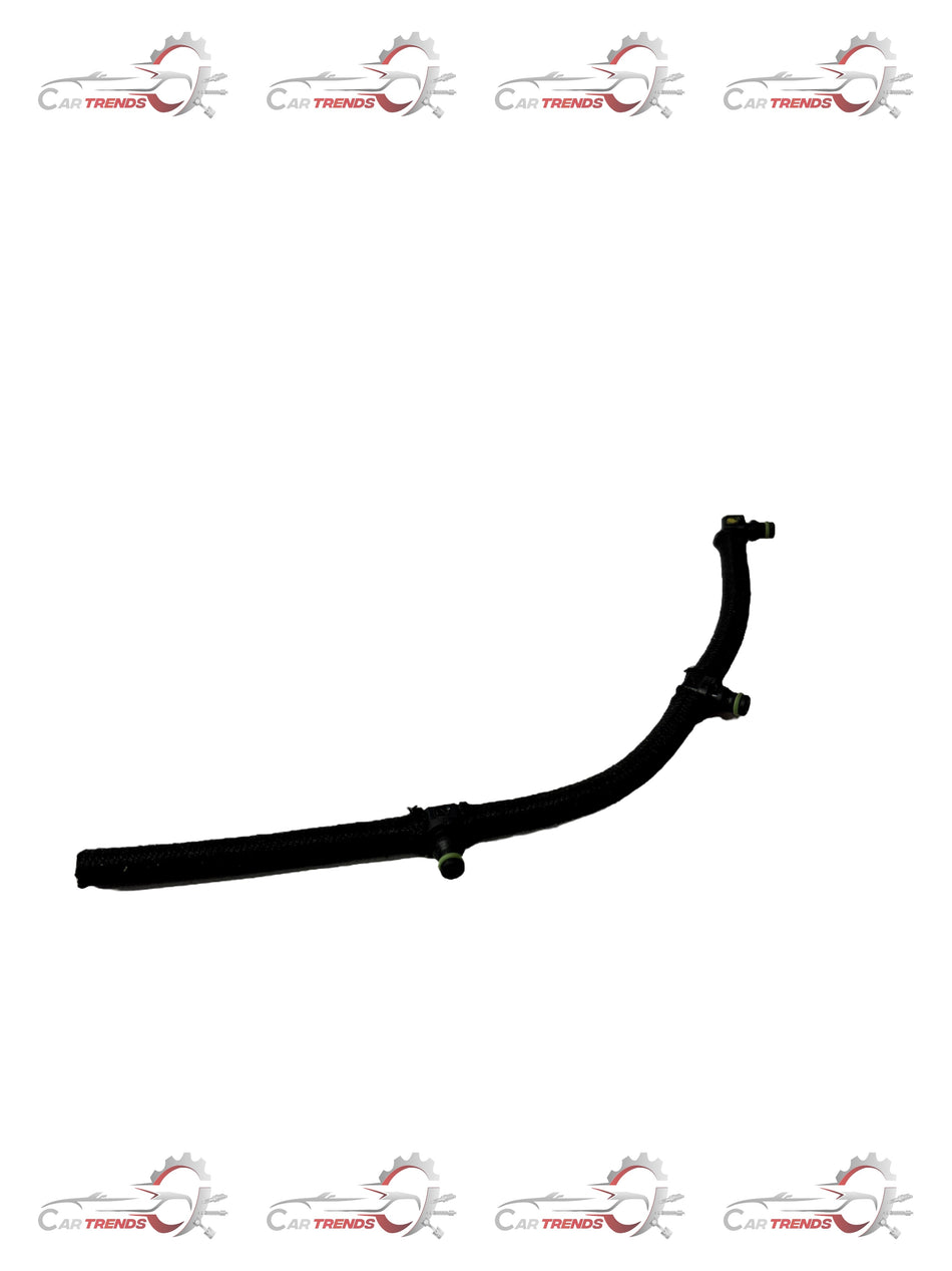 CarTrends fuel injector return tube spare part for vehicle engine, shown in close-up with detailed fittings and connectors.
