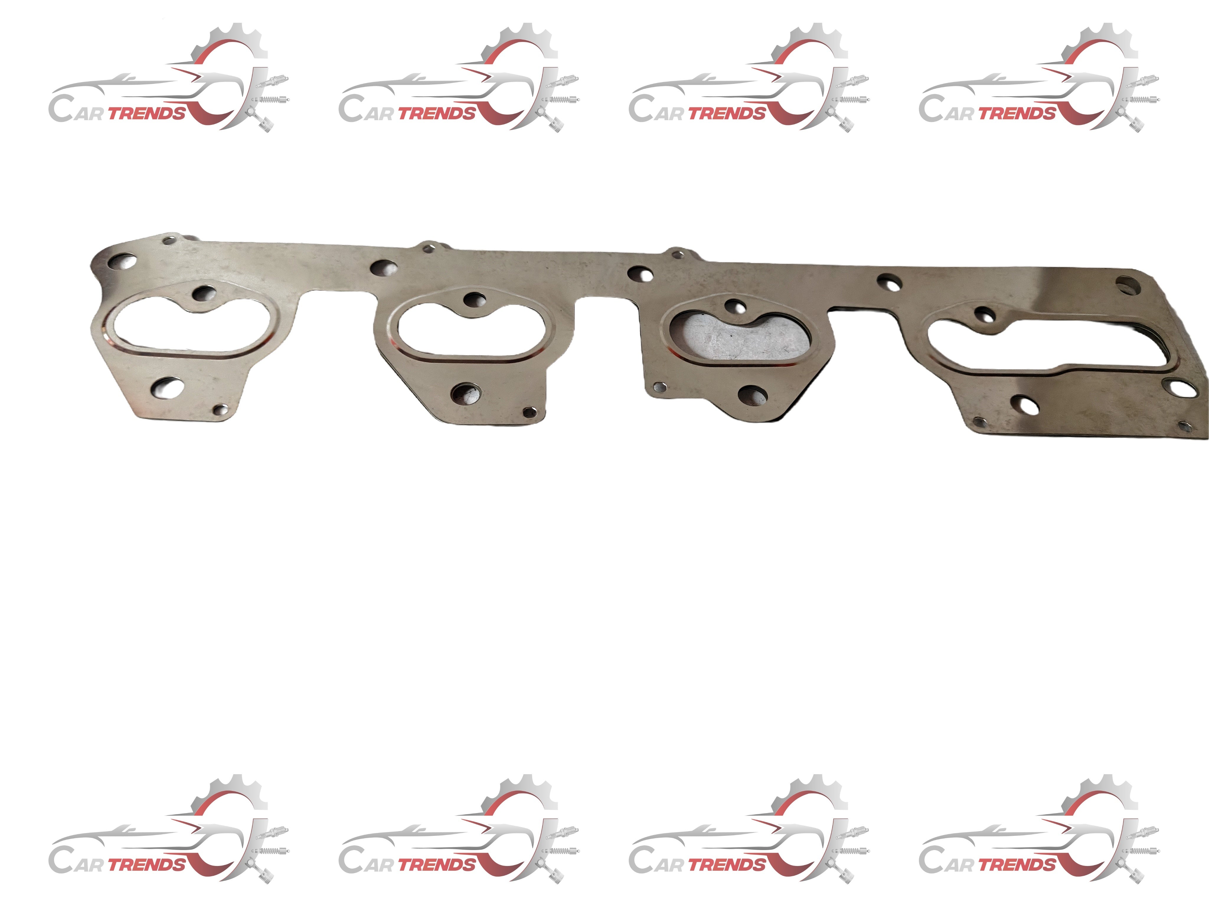 CarTrends exhaust manifold gasket for Opel Optra, close-up view of the spare part showing its shape and material.