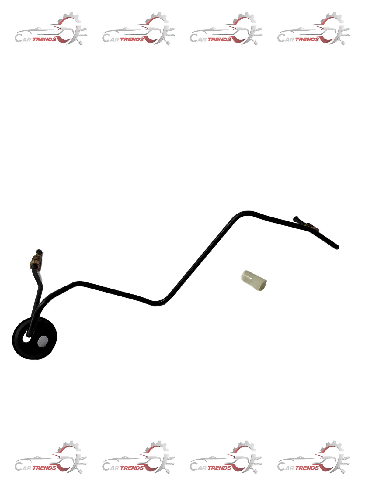 CarTrends front brake pipe for Optra, spare part, showing the metal brake line with connectors and mounting points.