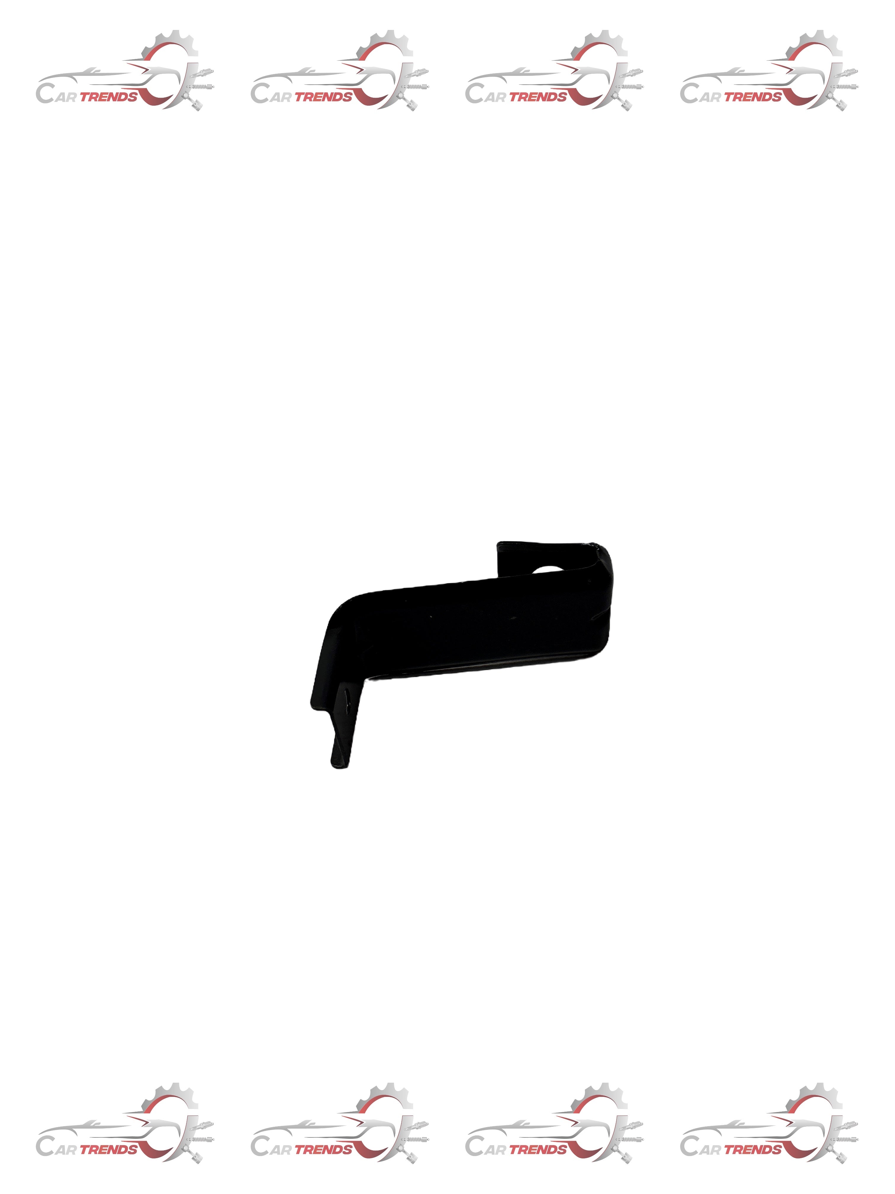 CarTrends front bumper support bar for Optra, automotive spare parts, shown in a close-up image of the black metal support component.