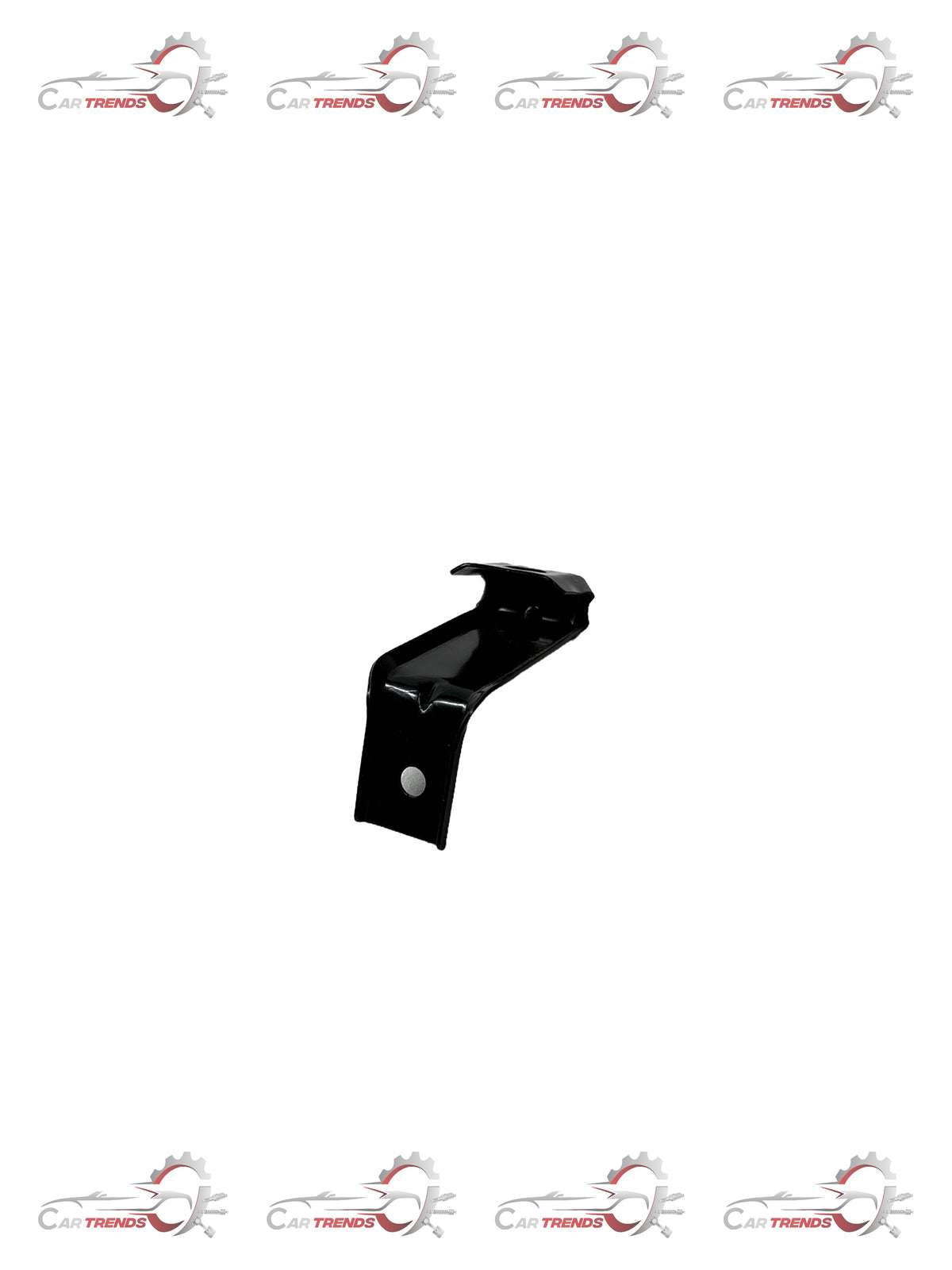 CarTrends Optra front bumper support bar, automotive spare part, shown in a close-up image of the black metal bumper support.
