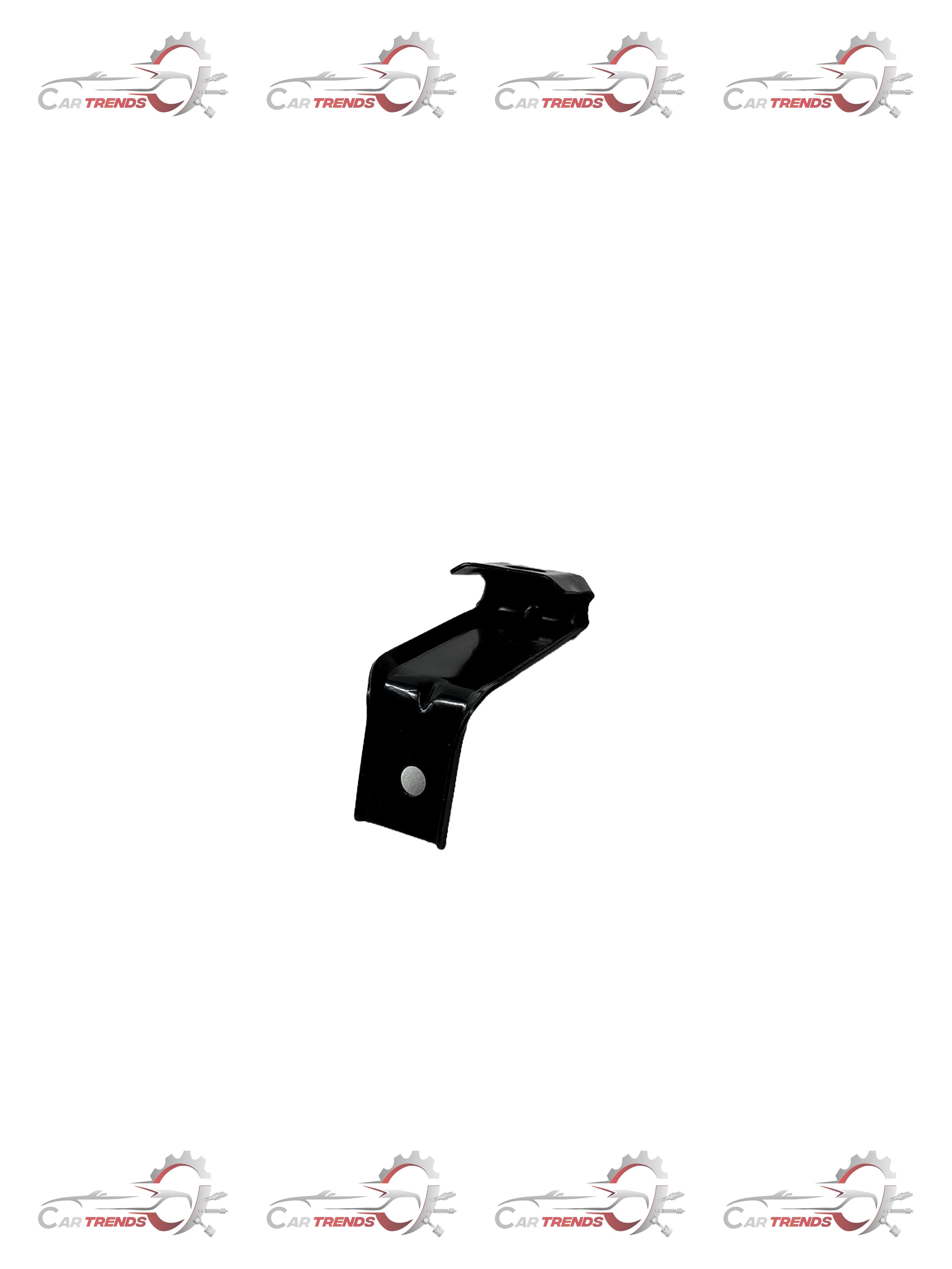 CarTrends Optra front bumper support bar, automotive spare part, shown in a close-up image of the black metal bumper support.