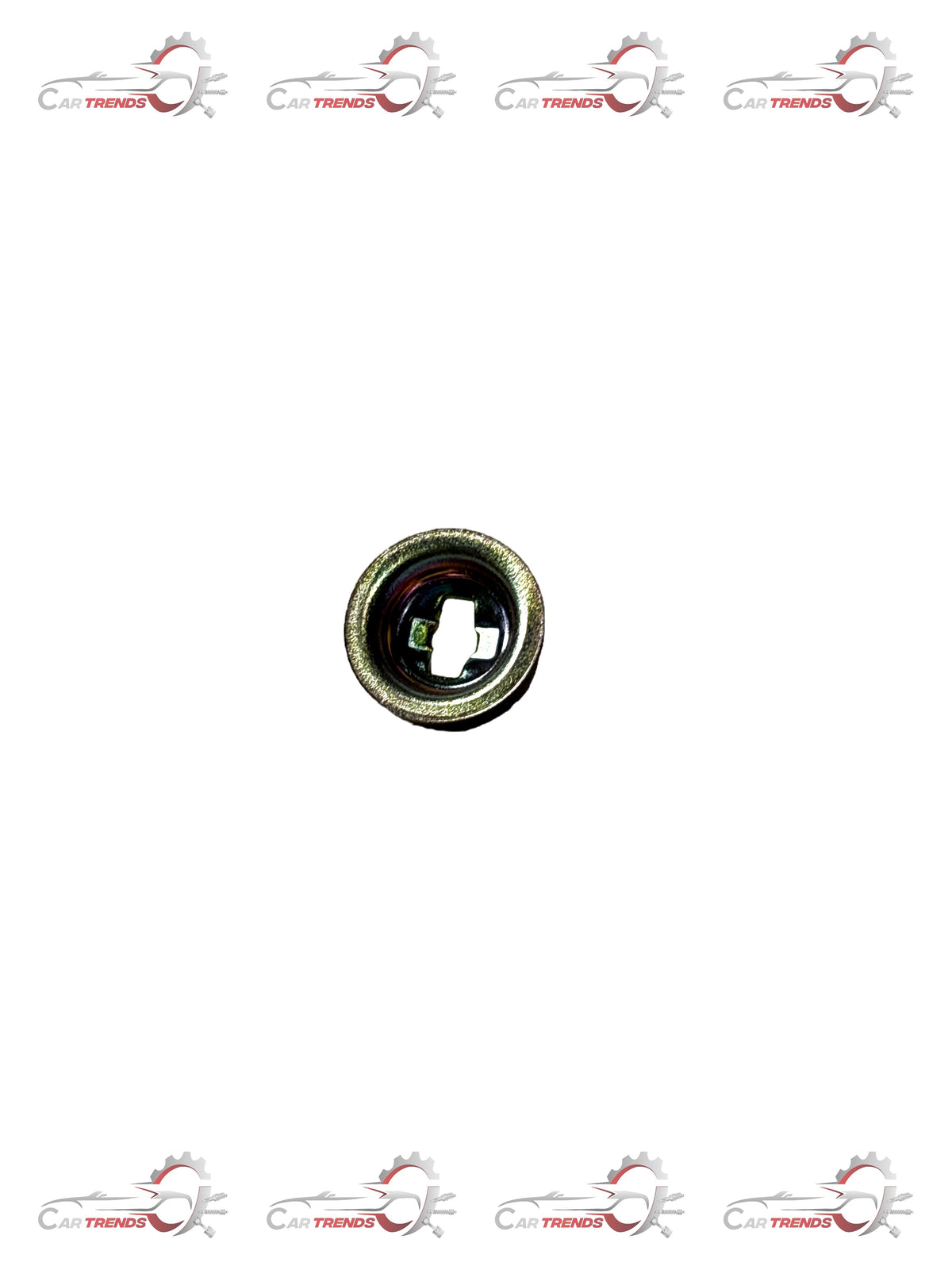 CarTrends retainer spring plate for Aveo, auto spare part, shown in the image with metal spring and mounting details.
