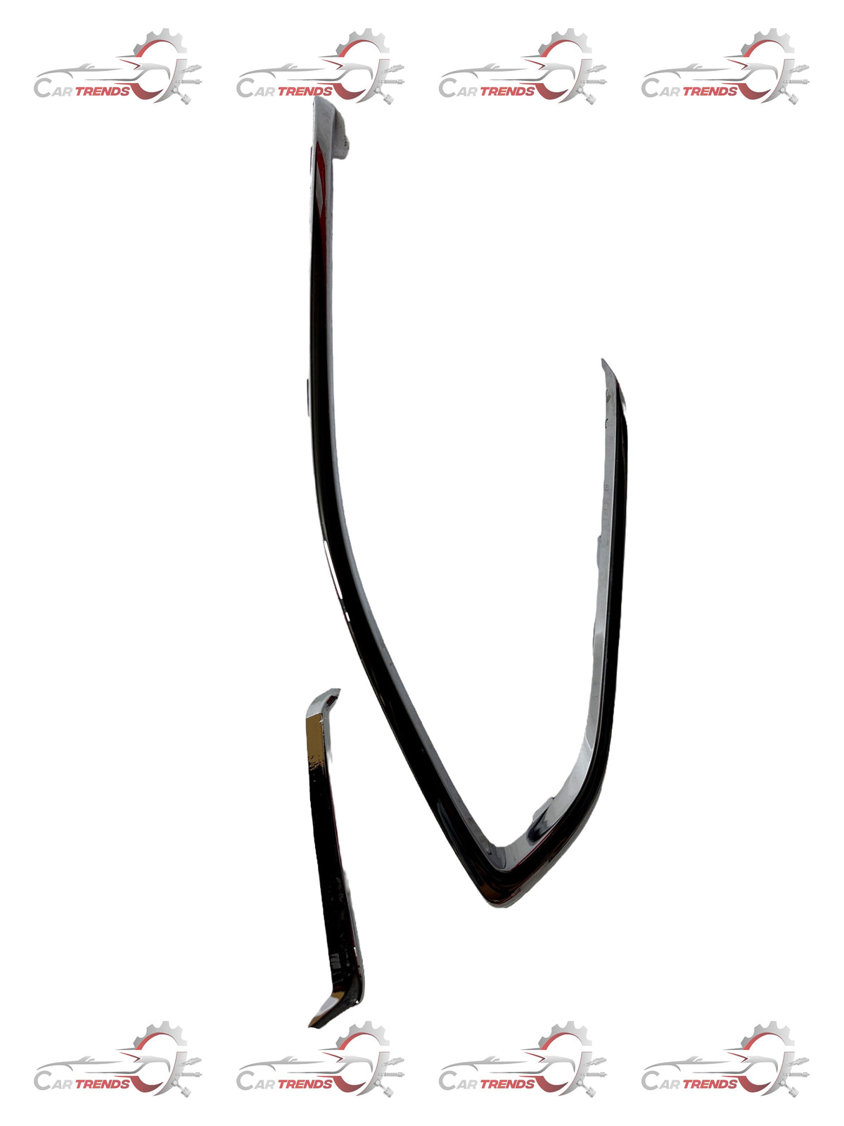 CarTrends fog lamp insert in chrome with beat design for the left side, spare parts for vehicle lighting.
