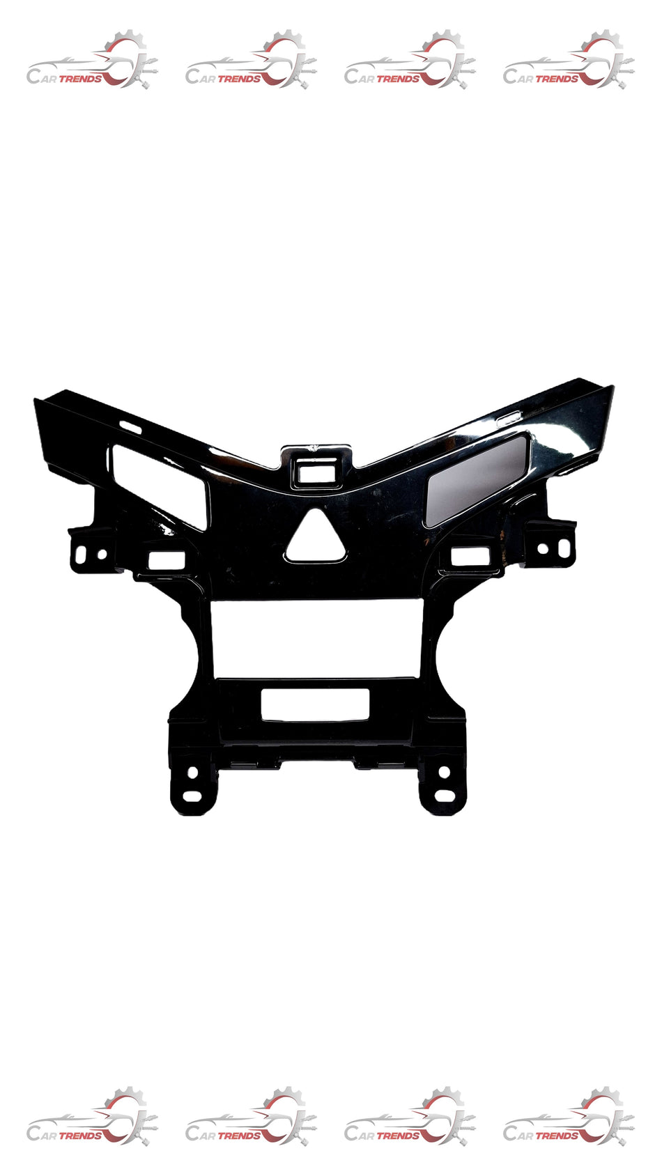 CarTrends IP ACSRY bezel spare part for Cruze, close-up of the black plastic car accessory with detailed design.