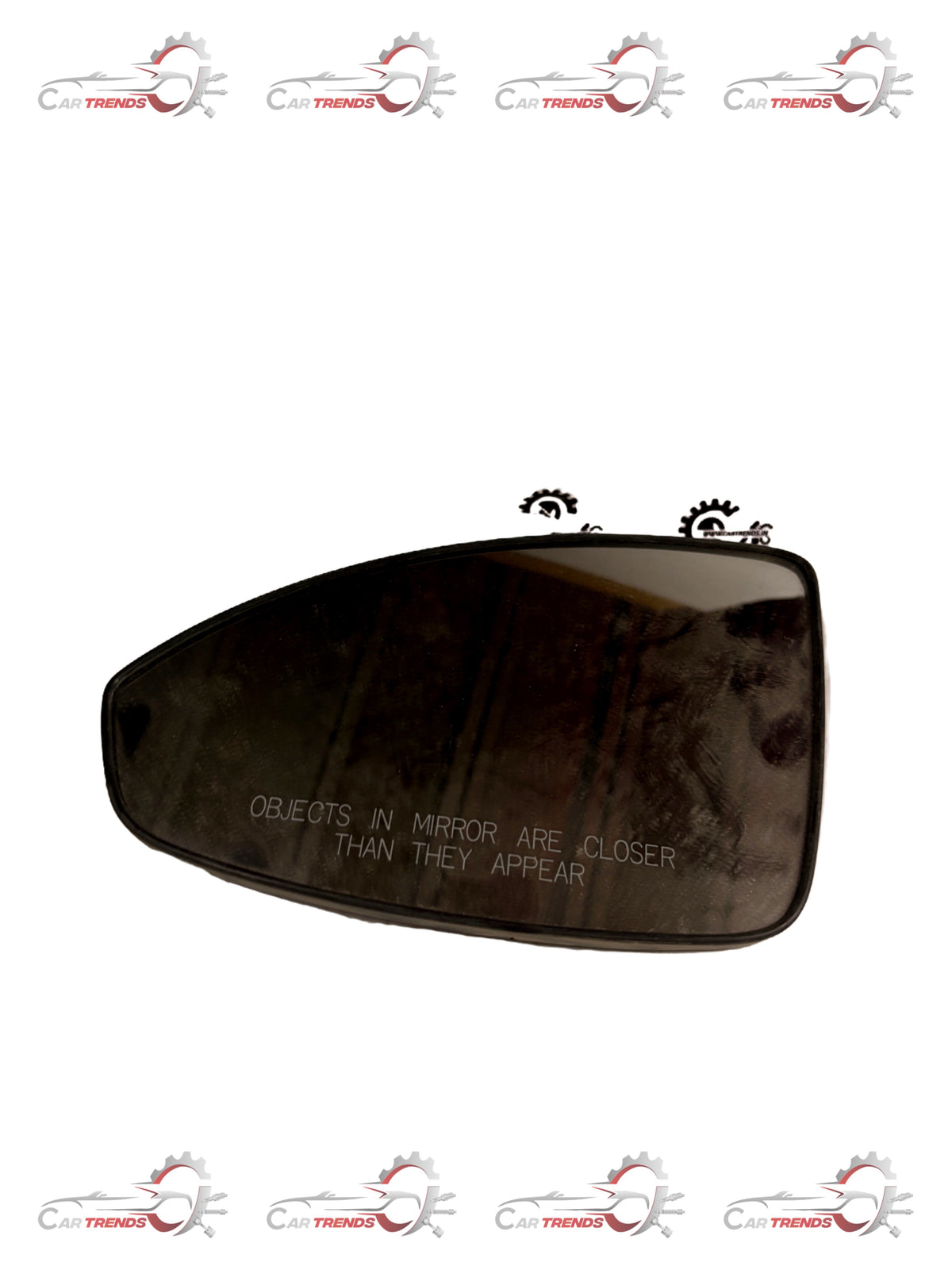 CarTrends Mirror Glass Cruze Left, replacement spare part for Chevrolet Cruze, showing the mirror glass with mounting details