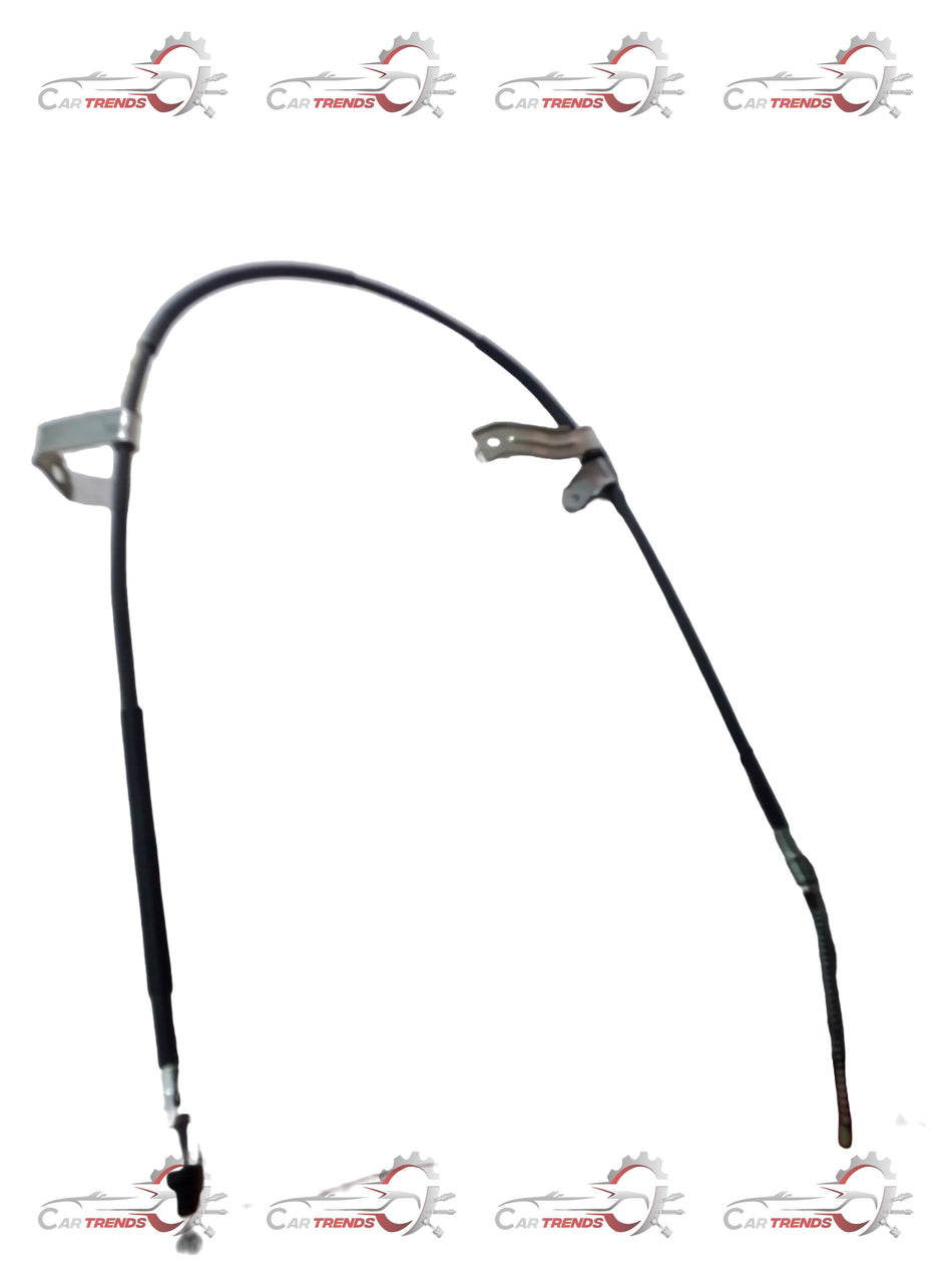Rear right parking brake cable for Chevrolet Beat by CarTrends, shown as a black flexible cable with connectors on each end.