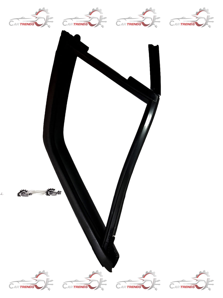CarTrends front right weatherstrip beat for vehicle, close-up of the rubber seal part for car door or window.