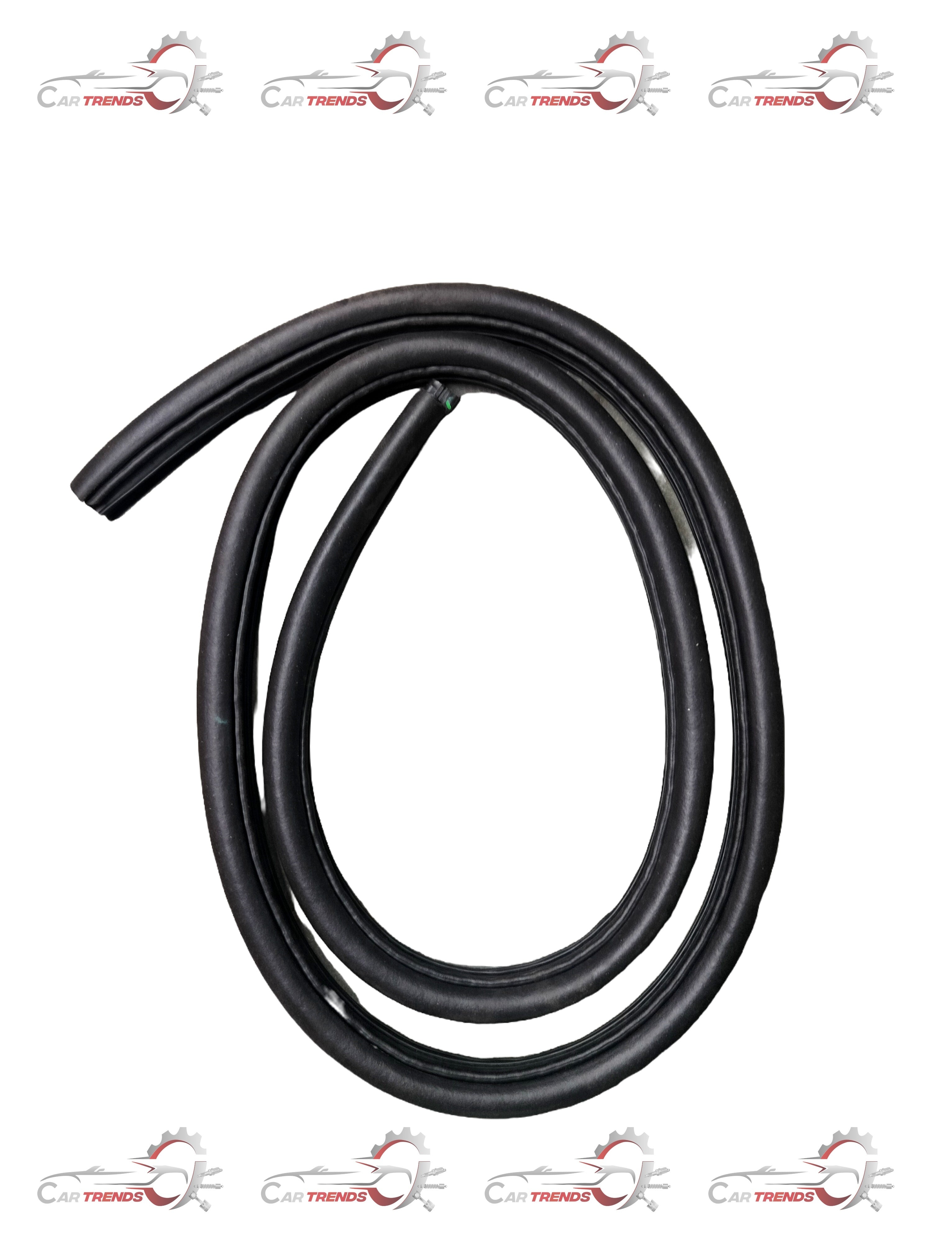 CarTrends weatherstripping beat for right side of vehicle, spare part, showing close-up of rubber seal and mounting edge.