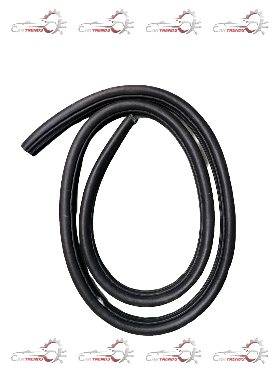 CarTrends weatherstripping beat for right side of vehicle, spare part, showing close-up of rubber seal and mounting edge.