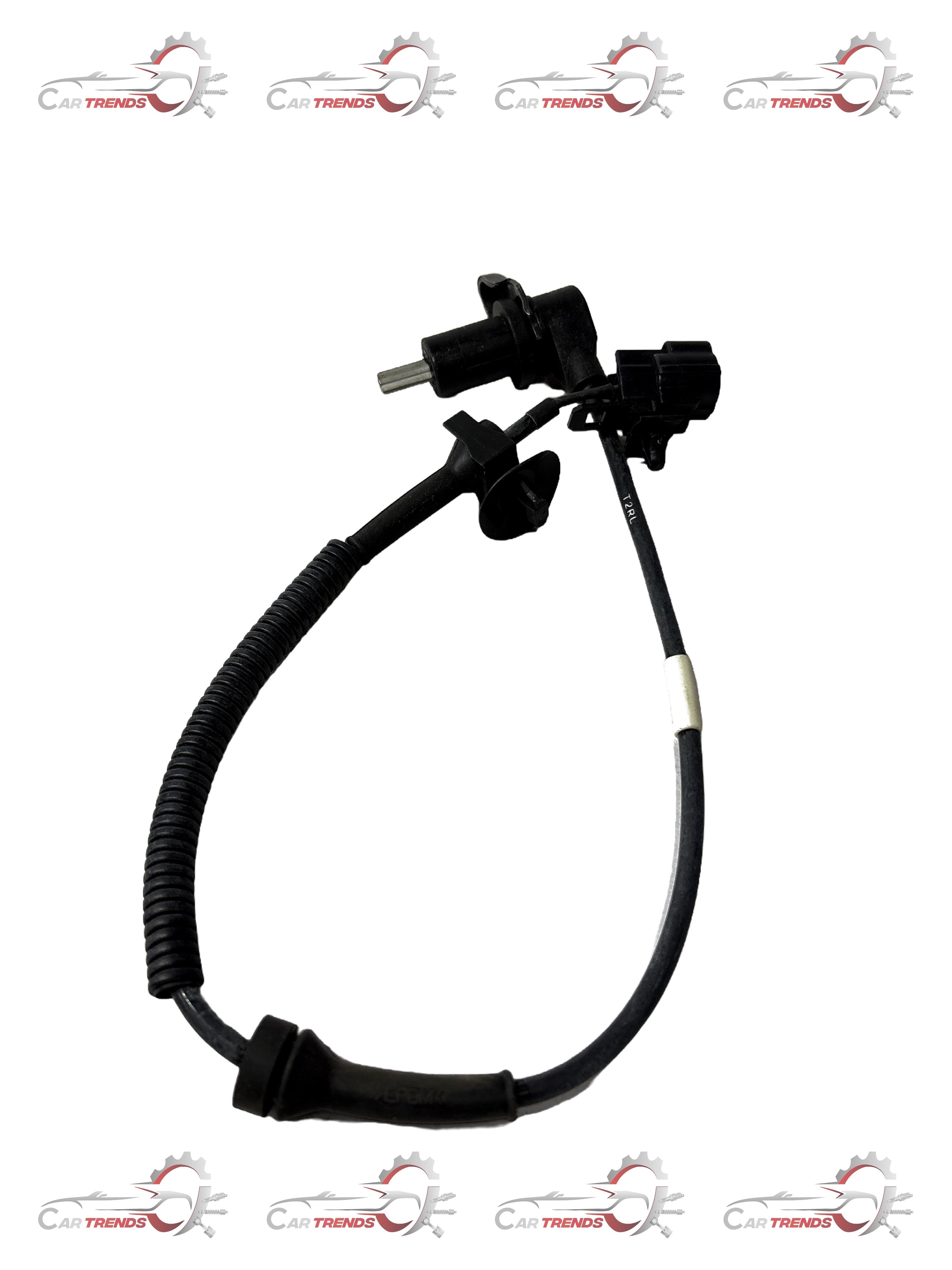 CarTrends rear left wheel speed sensor for Aveo, automotive spare part, visible sensor and wiring in close-up image.
