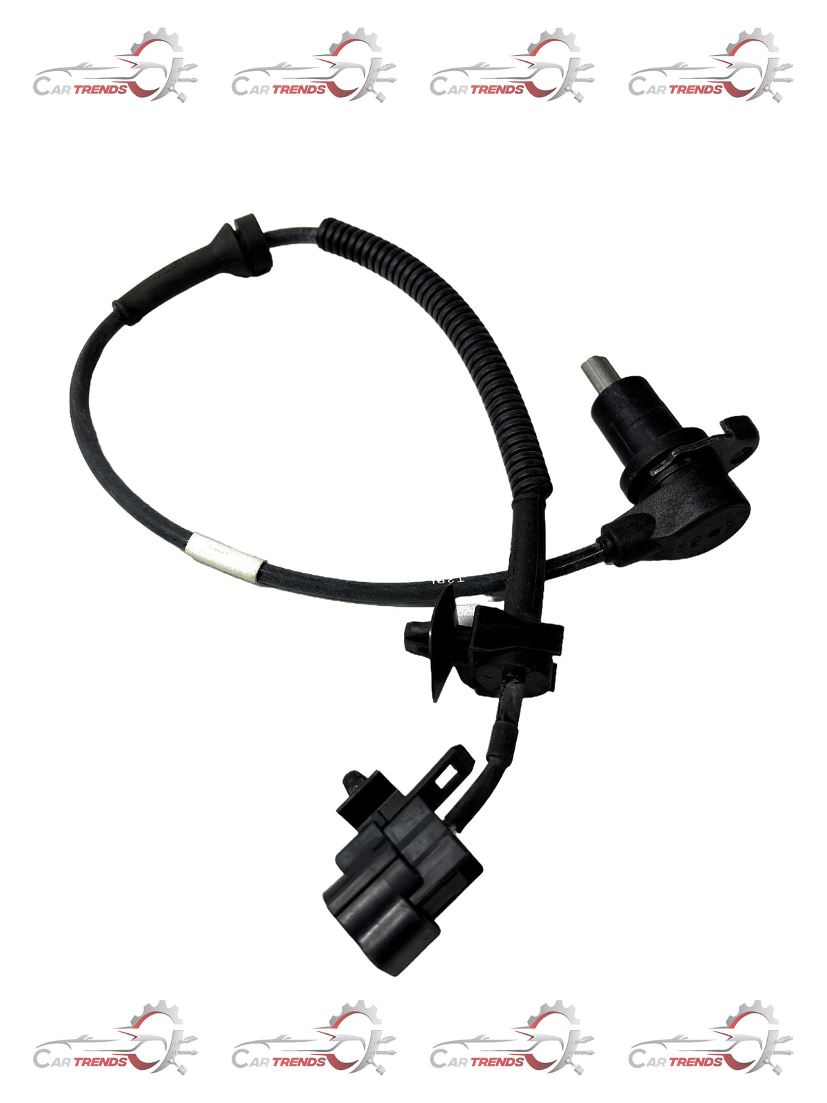 CarTrends rear left wheel speed sensor for Aveo, auto spare part, close-up view showing sensor and wiring connection.