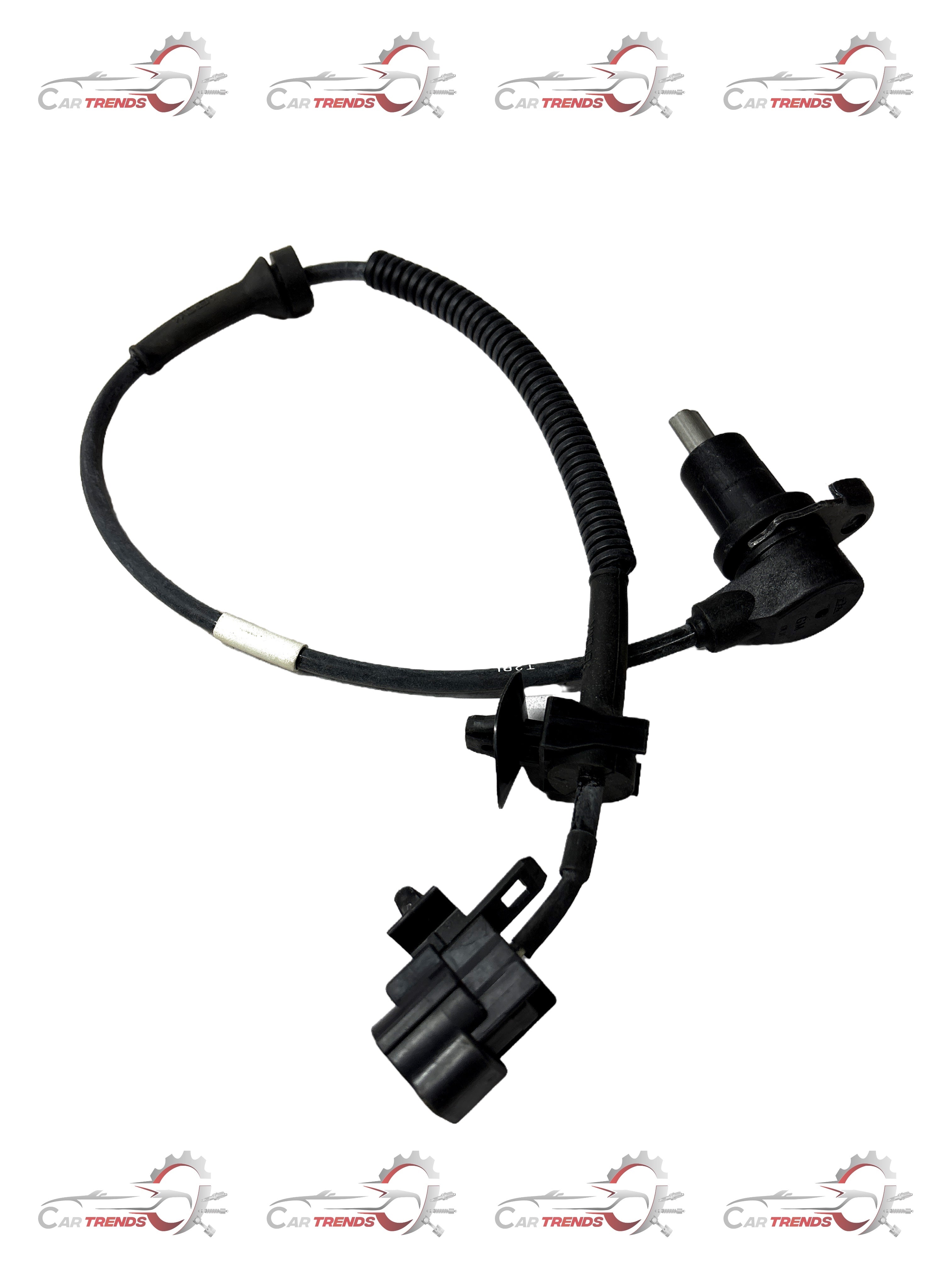 CarTrends rear left wheel speed sensor for Aveo, auto spare part, close-up view showing sensor and wiring connection.