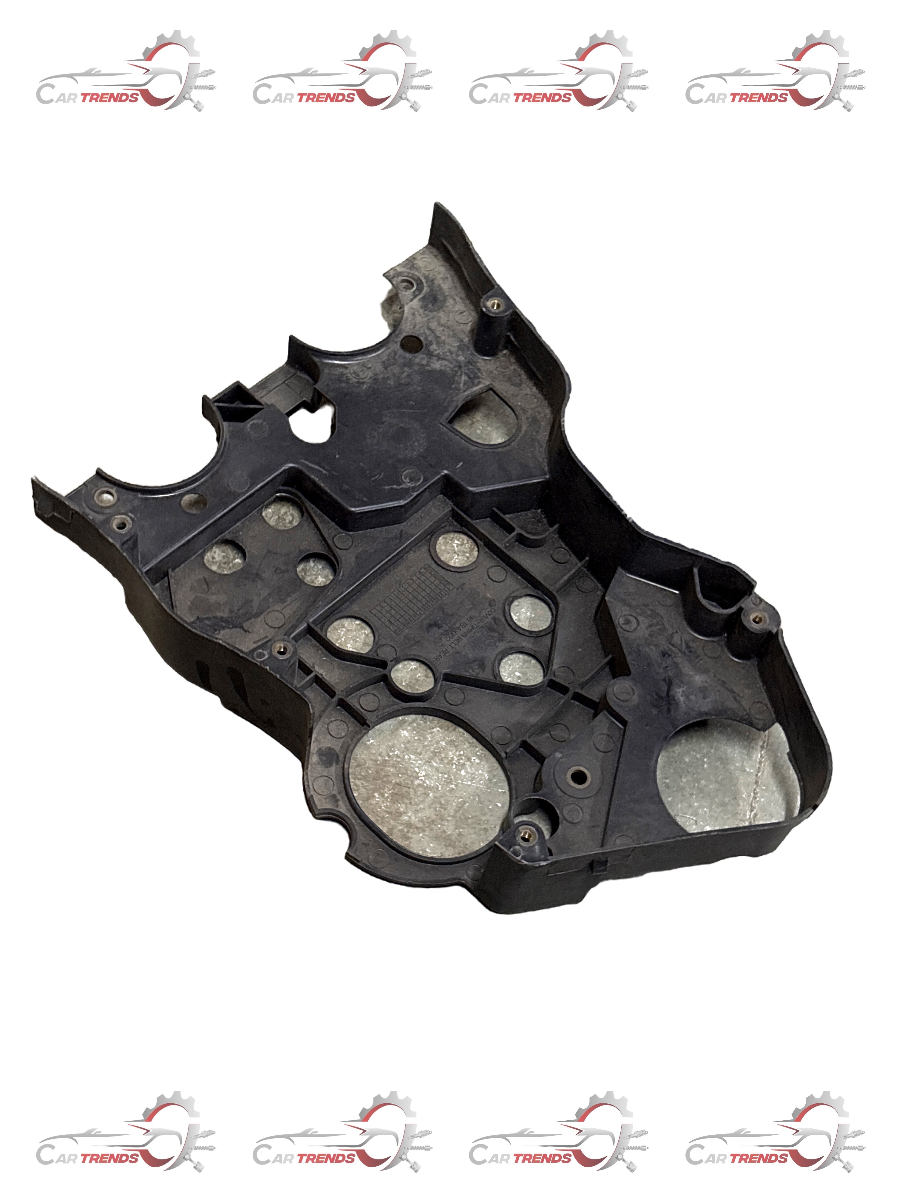CarTrends timing belt plate for Opel Optra petrol, spare part image showing the metal belt tensioner component.
