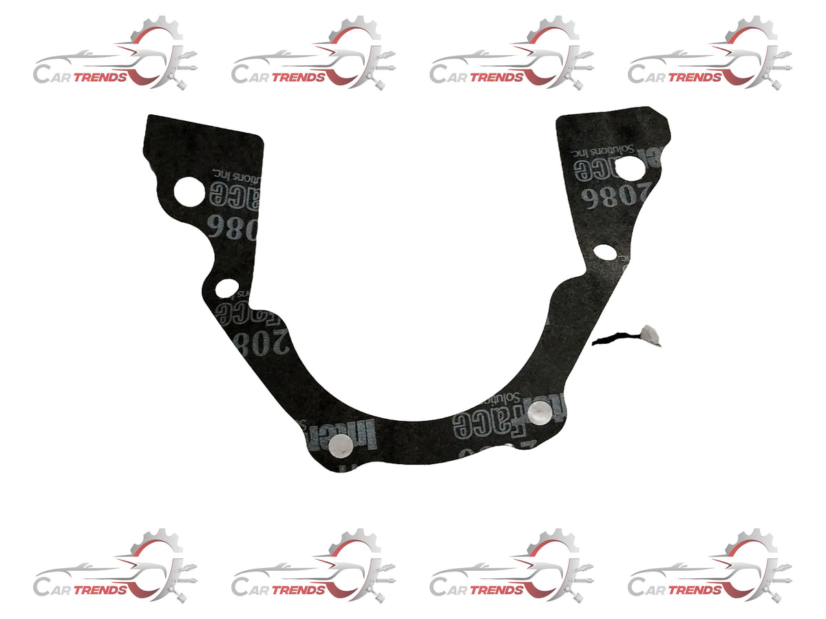 CarTrends oil seal housing gasket for Aveo, spare parts image showing a black rubber gasket designed for engine sealing.