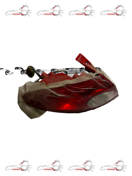 CarTrends J96387724 Left Side Tail Lamp for Opel Optra, spare auto parts in black with clear lens.