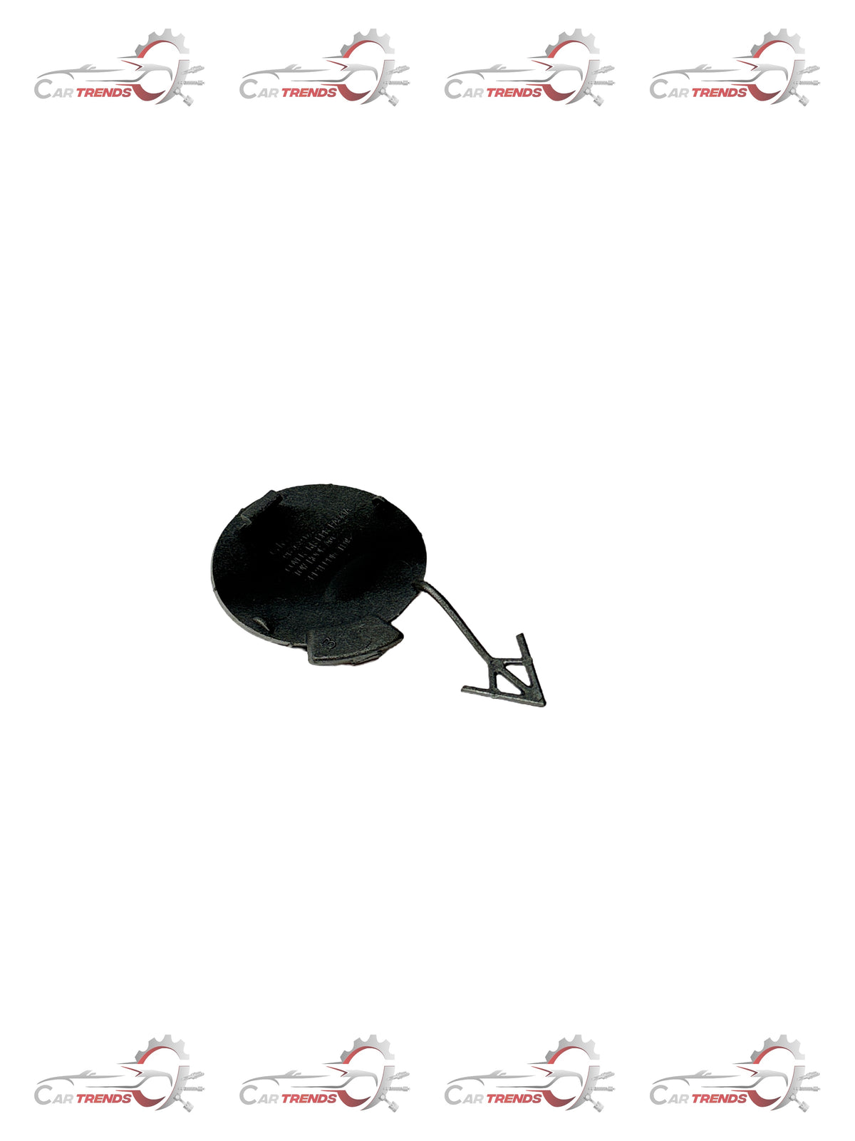 CarTrends rear bumper towing cap for Chevrolet Captiva, spare part replacement, shown on a vehicle bumper.
