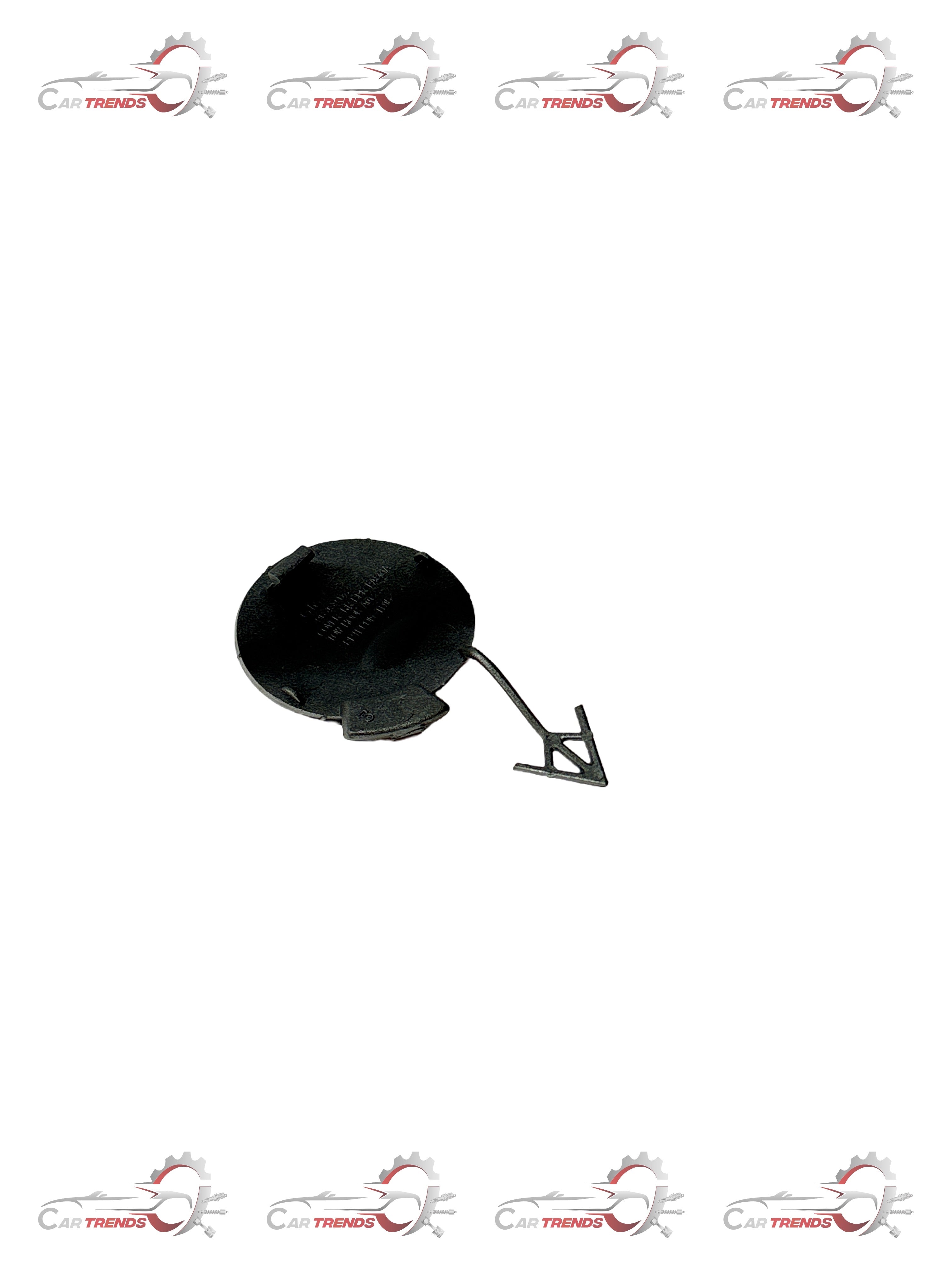 CarTrends rear bumper towing cap for Chevrolet Captiva, spare part replacement, shown on a vehicle bumper.