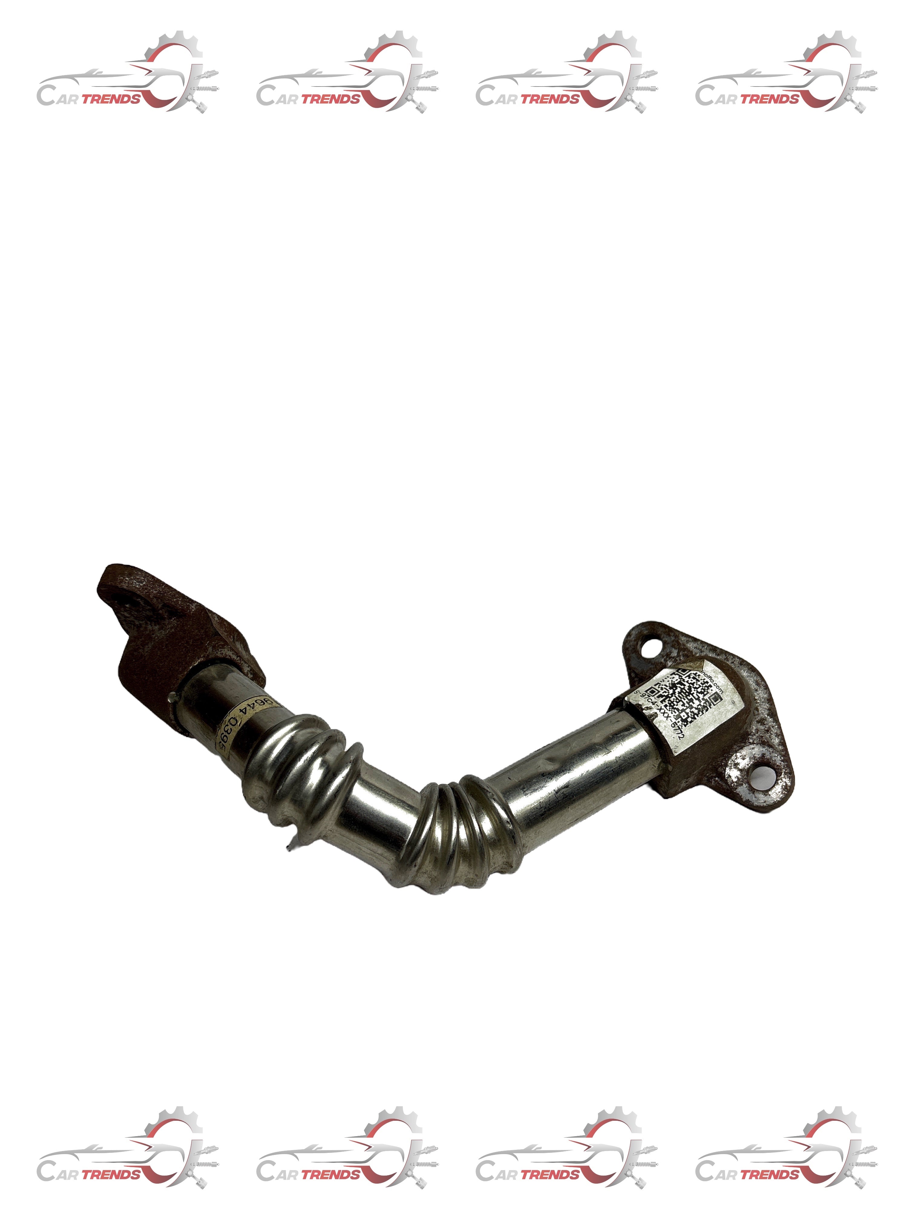 CarTrends EGR valve pipe for Optra, automotive spare part, shown in the image with metal pipe and connectors.