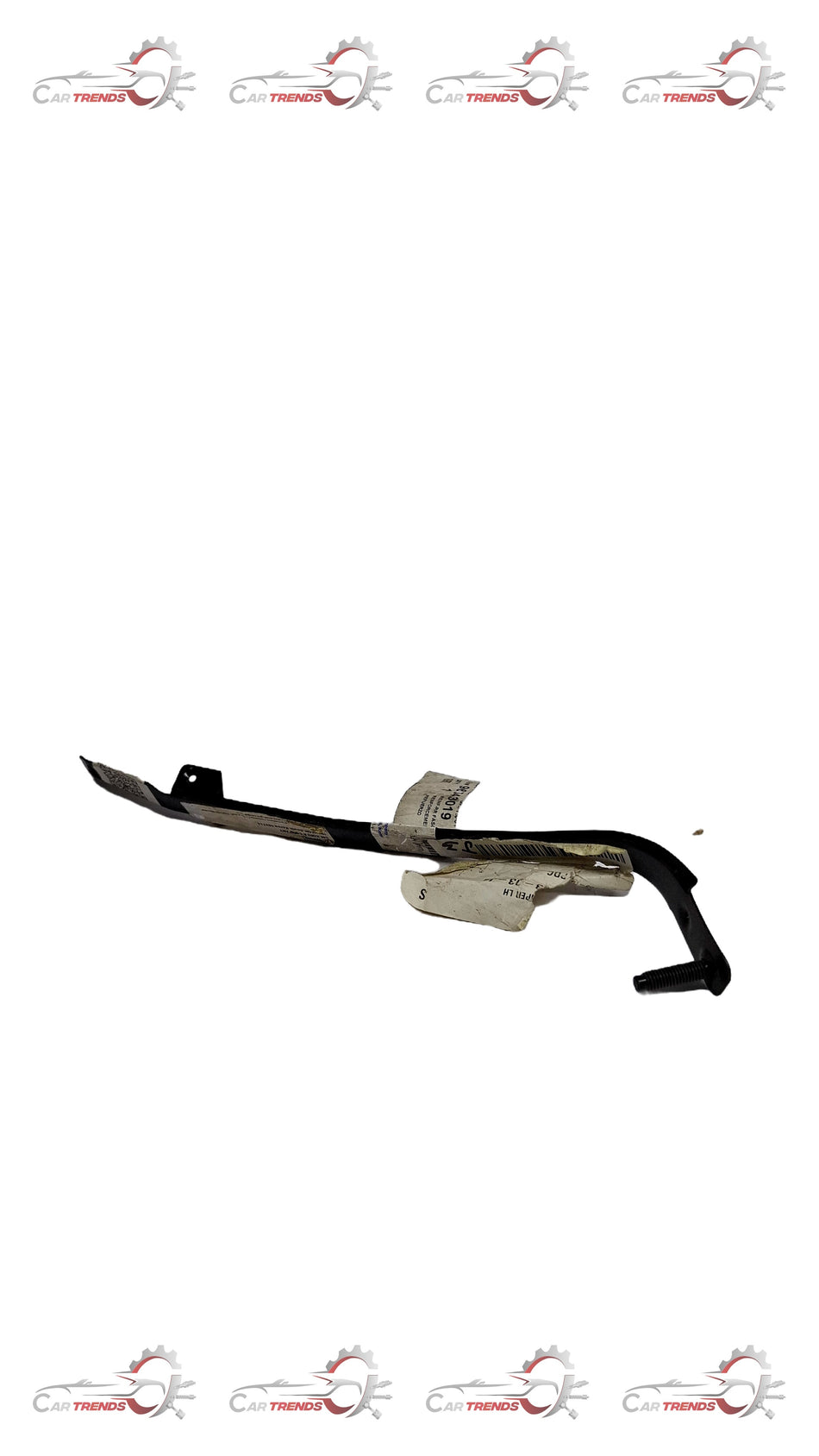 CarTrends rear bumper reinforcement bracket for Chevrolet Aveo, left side, close-up view of the spare part.
