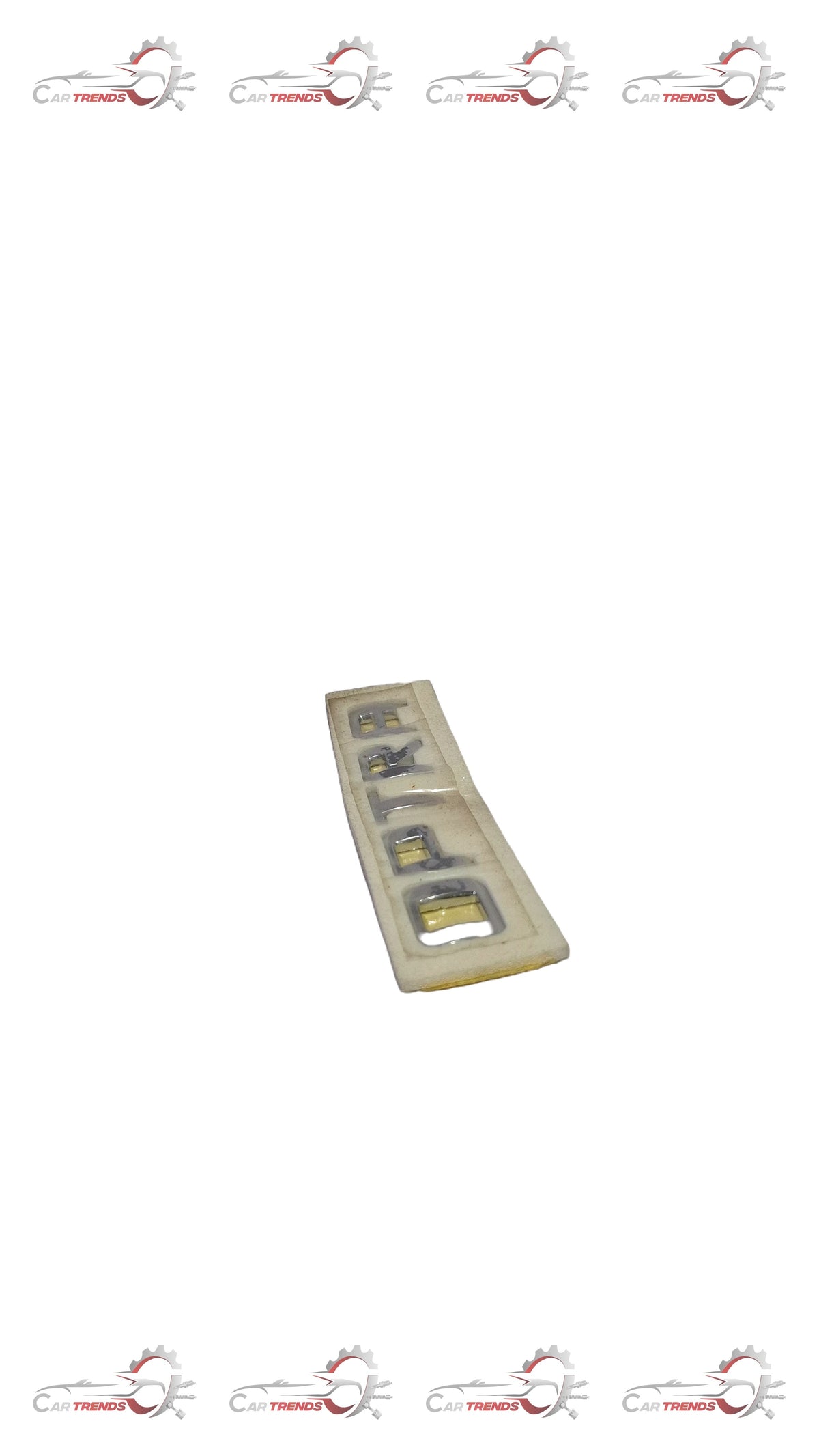 CarTrends J96547114 Opel Optra emblem, spare car part, close-up view of the vehicle badge for Opel Optra.