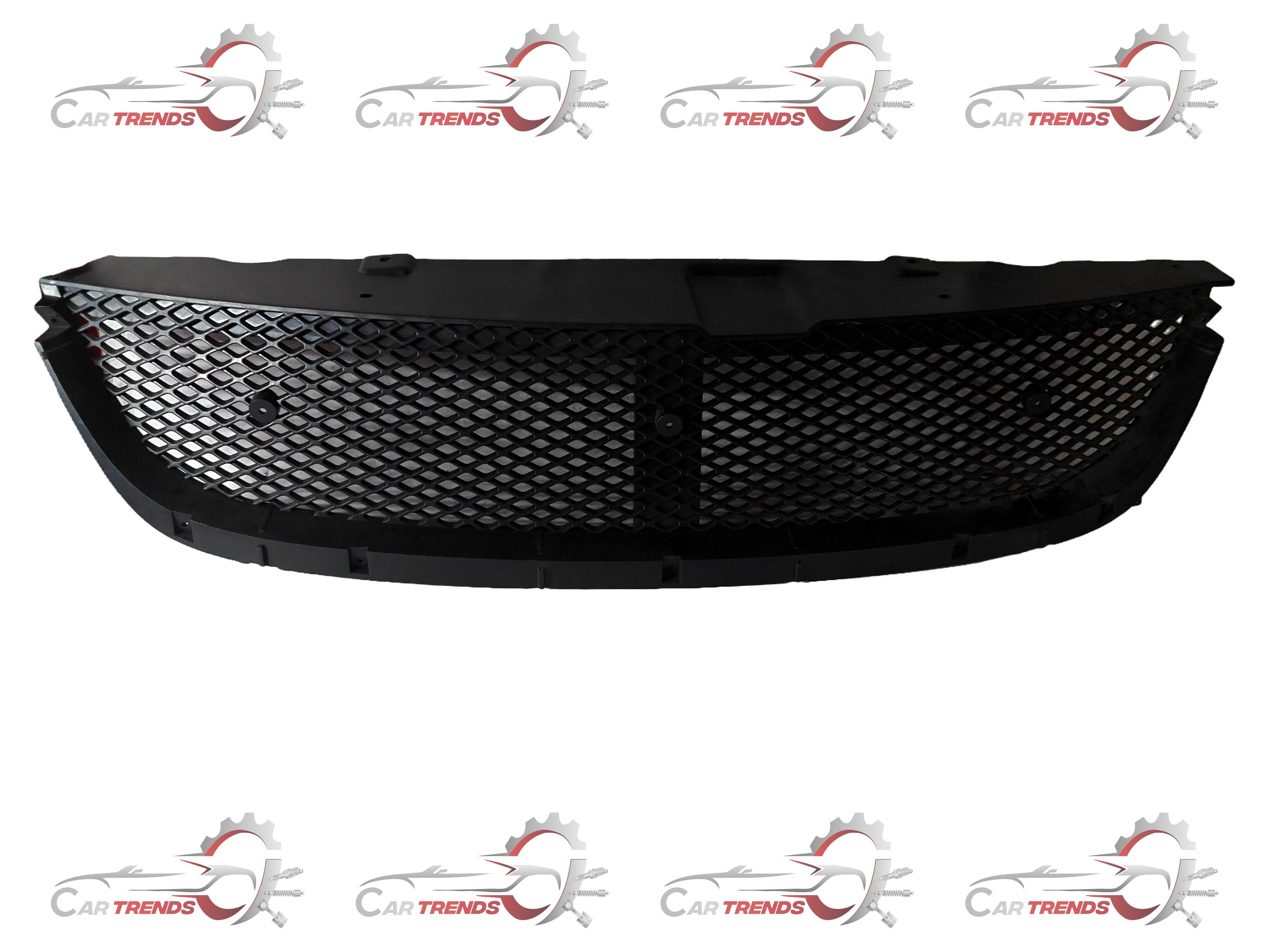 CarTrends radiator grille housing for Opel Optra, replacement spare part with mounting details visible.