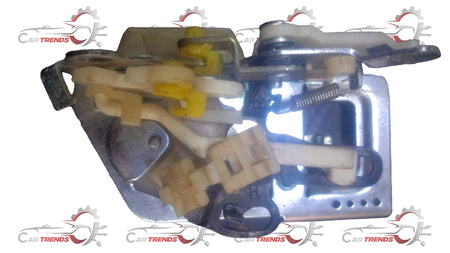 CarTrends rear right door latch for Spark, spare car part, close-up of the authentic replacement latch on a white background.
