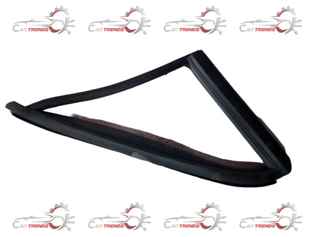 CarTrends Spark front left glass moulding spare part for vehicle, showing the detailed moulding profile and attachment points.
