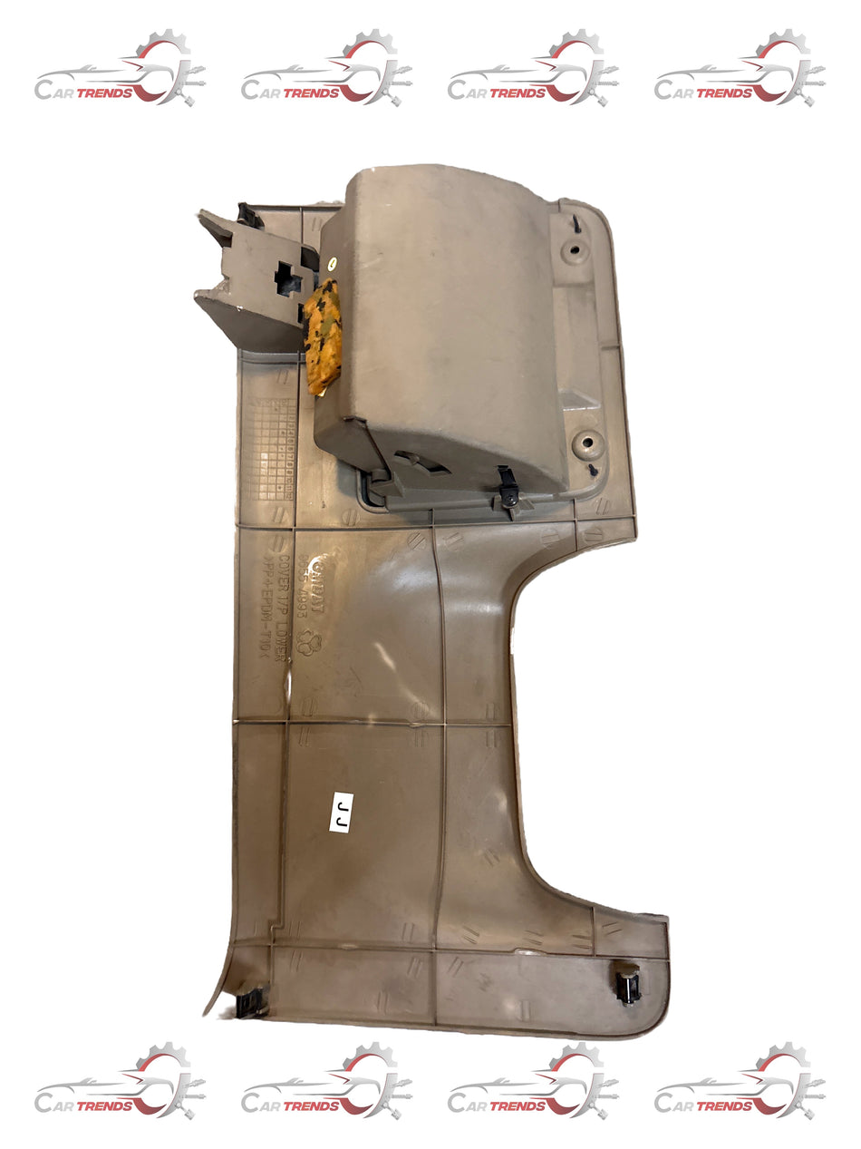 CarTrends Optra J96615512 panel lower cover, automotive spare part showing the black plastic underside and mounting points.