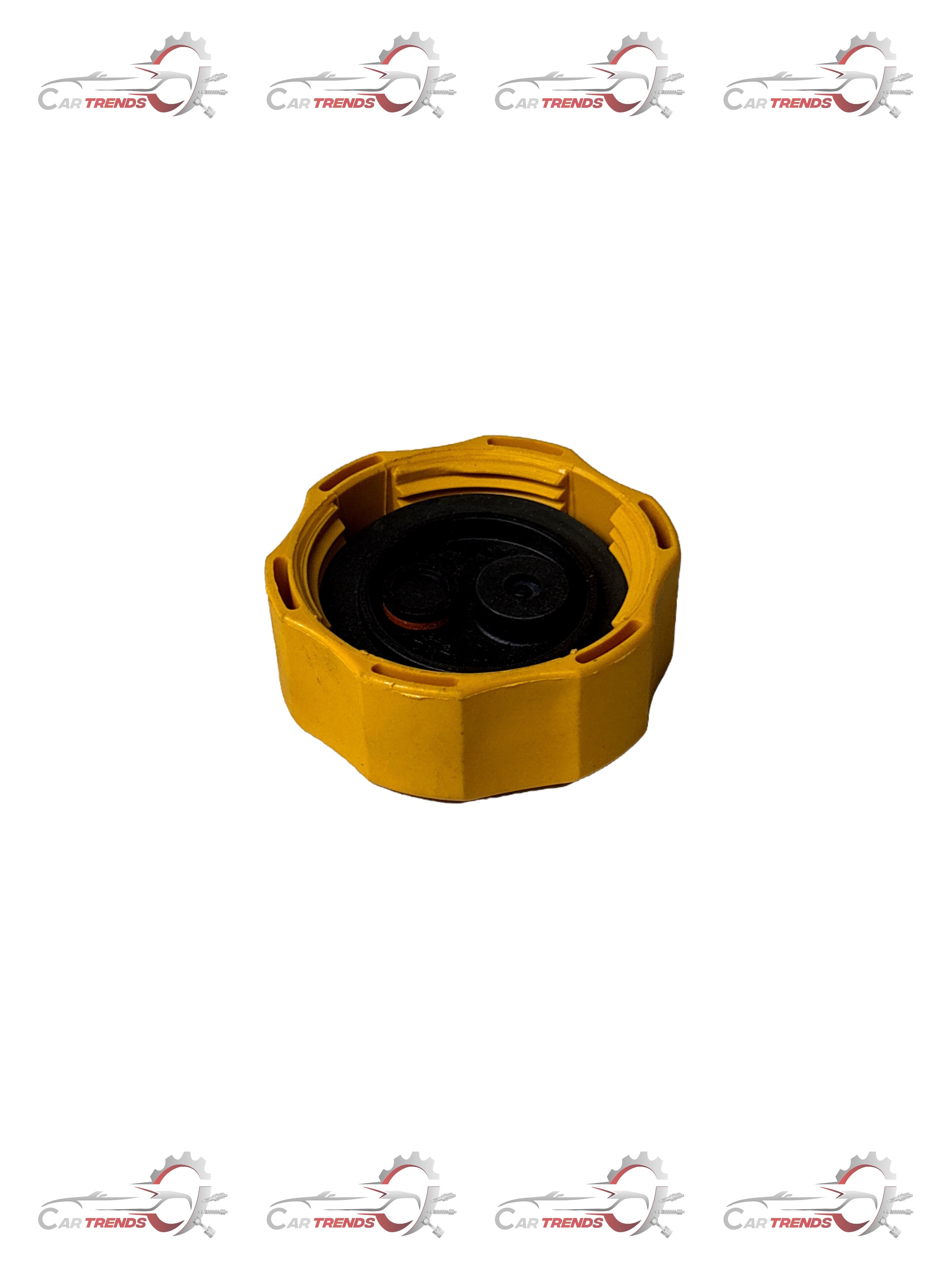 CarTrends coolant cap for Optra, a spare part with a metal top and plastic base, designed for engine cooling system.